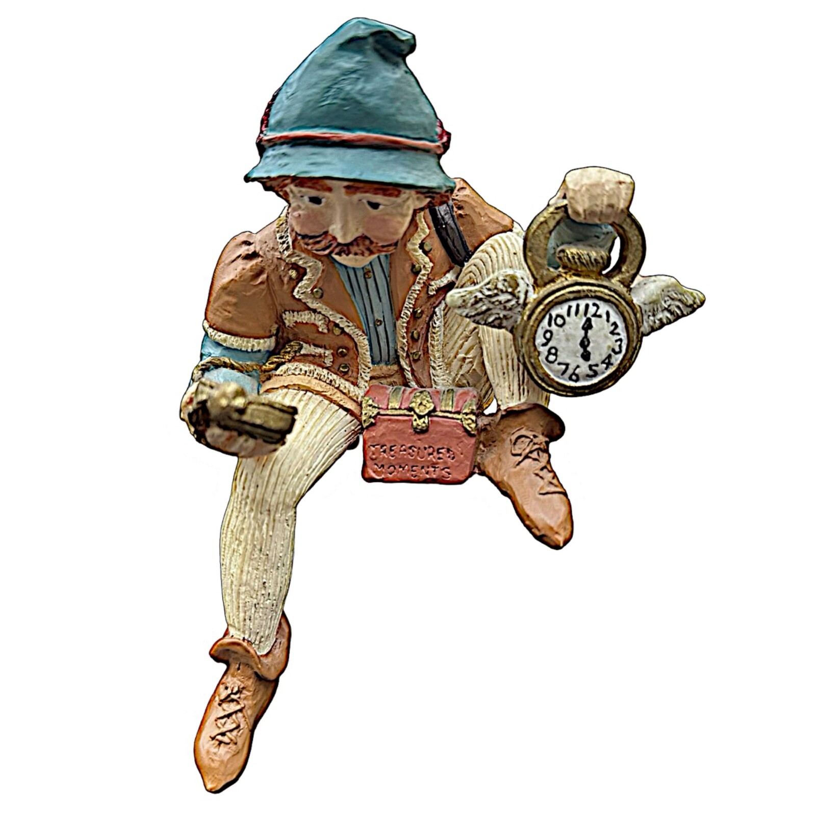 SHENANDOAH DESIGNS Vintage 1980s Keeper of Time Clock Figurine Maker Watch