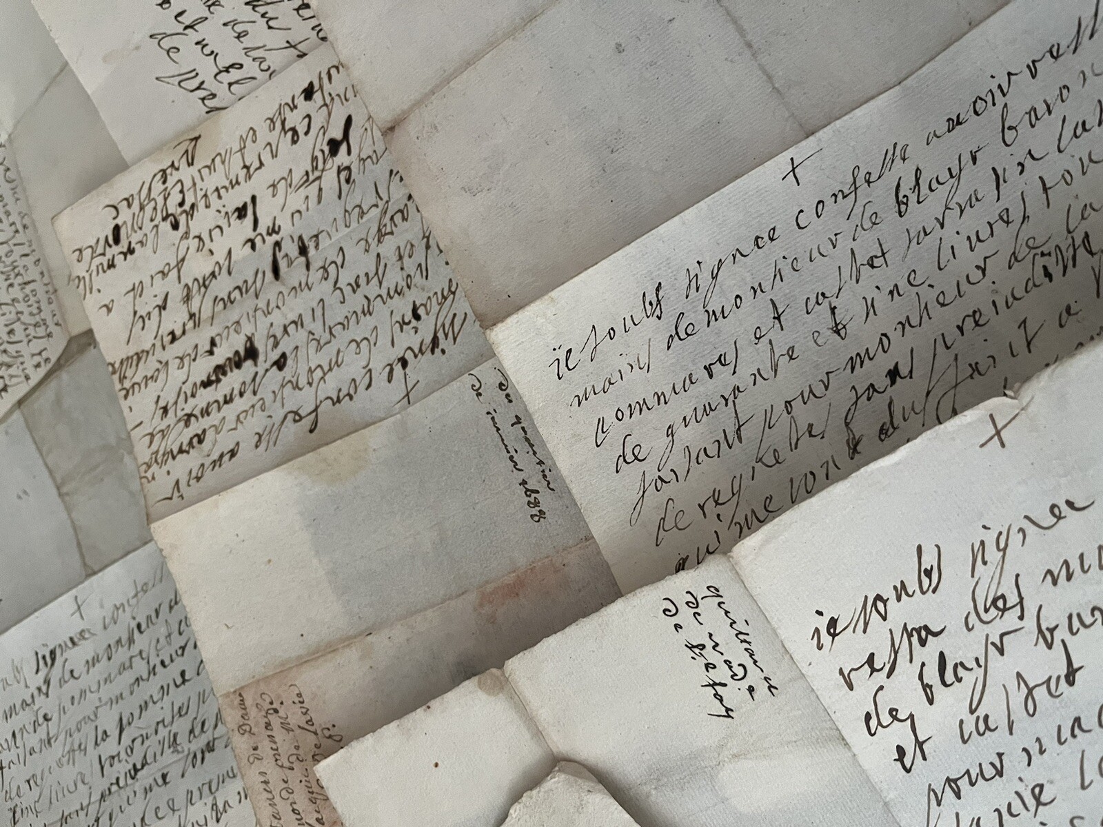 1600s OLD LETTER Baroque Era 17th Century Watermarked Correspondence Document