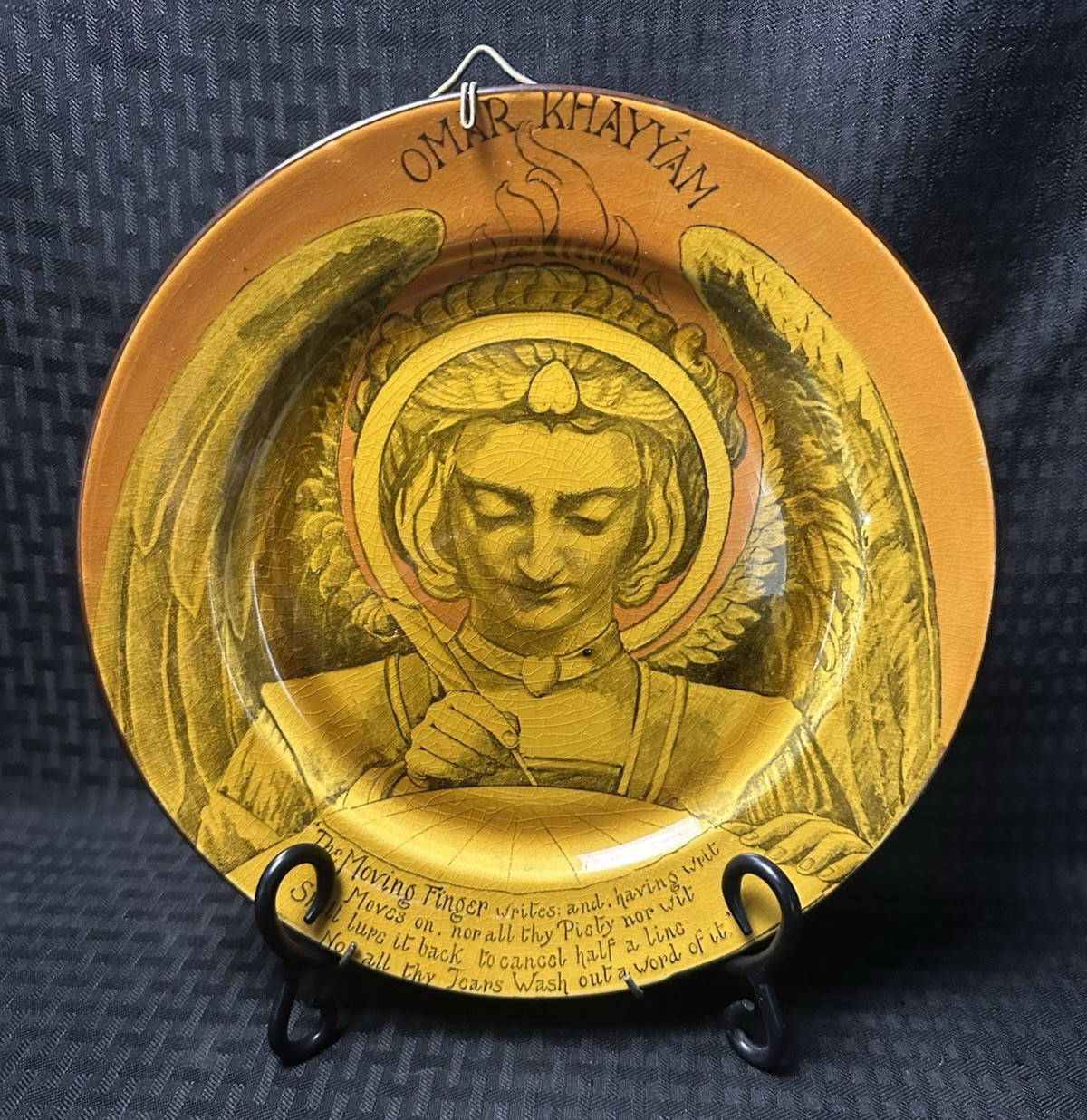 Antique Royal Doulton Series Ware D3287 Omar Khayyam Pottery Plate – 10 3/8″