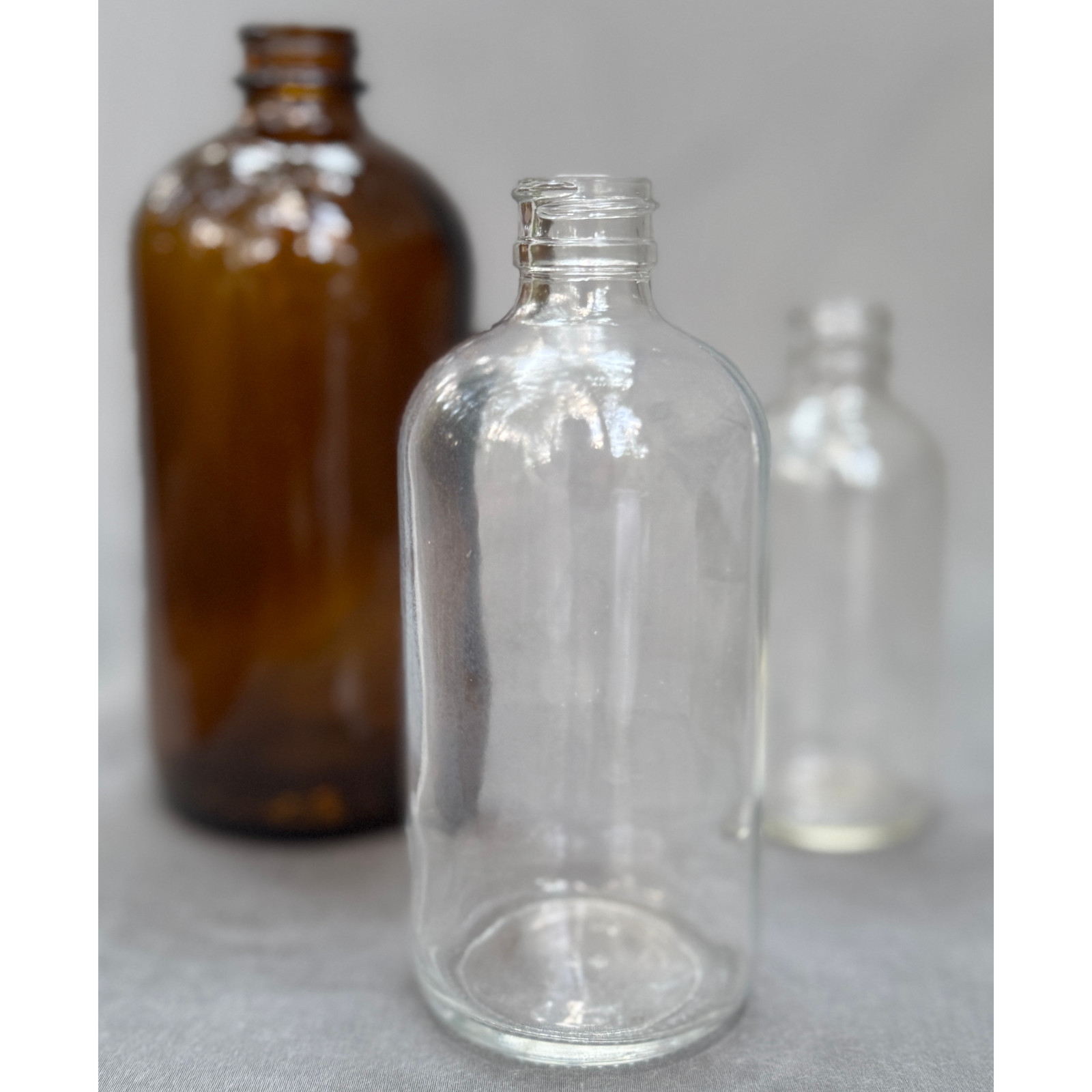 Glass Bottle – Apothecary, 8 oz (Lot)