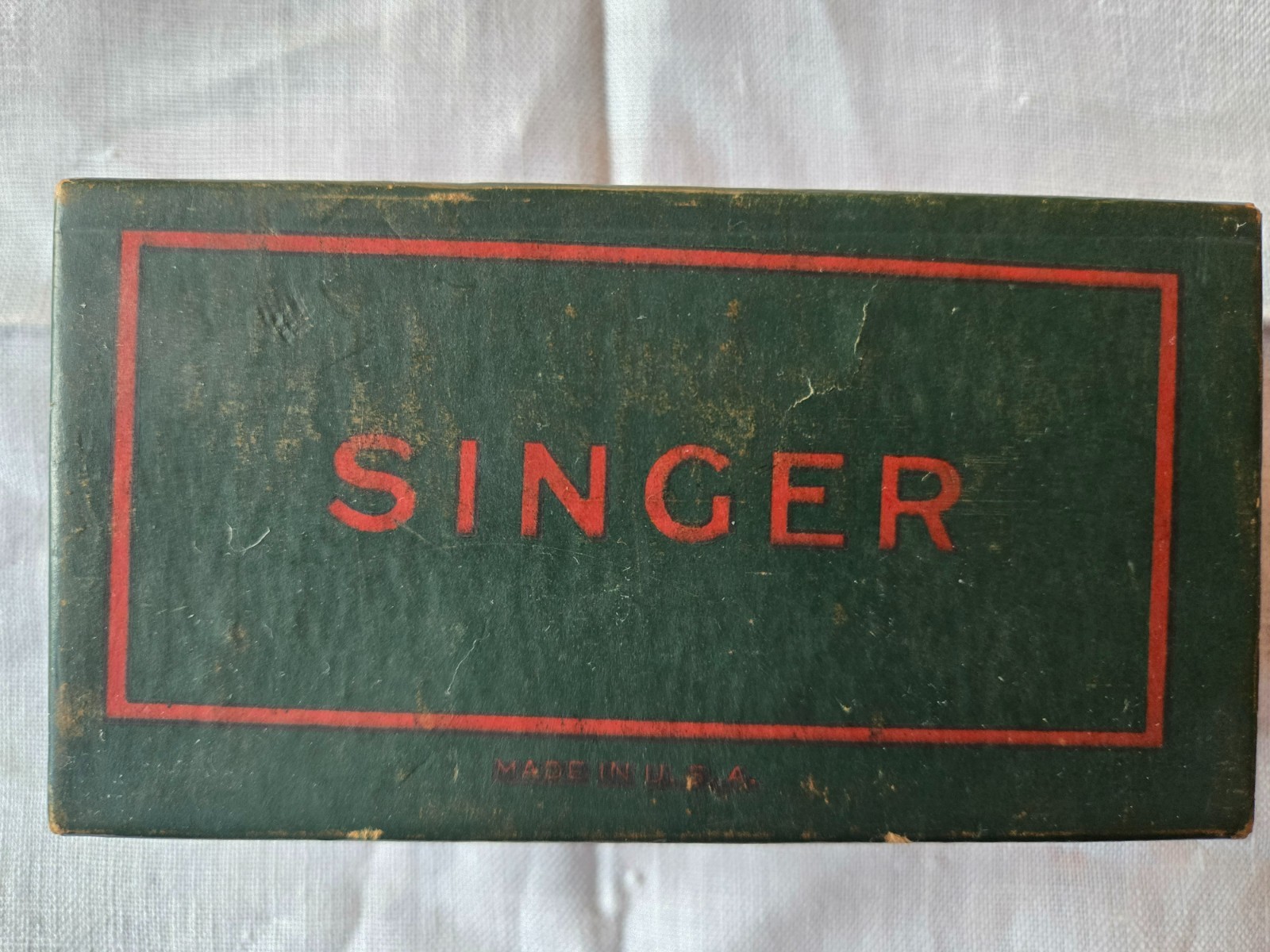 Antique Singer Treadle machine attachments sewing supplies model 66