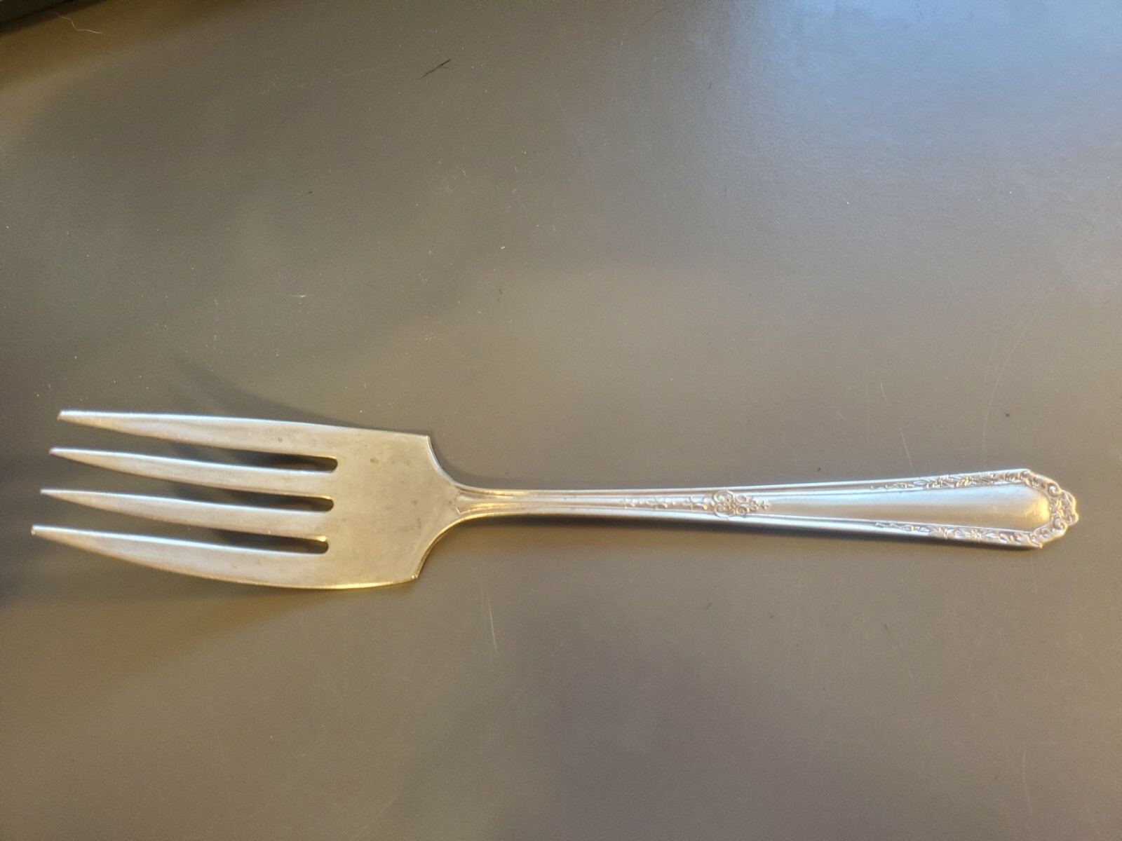 Monroe Silver Co 1929 “Diana” Silverplate Serving Fork
