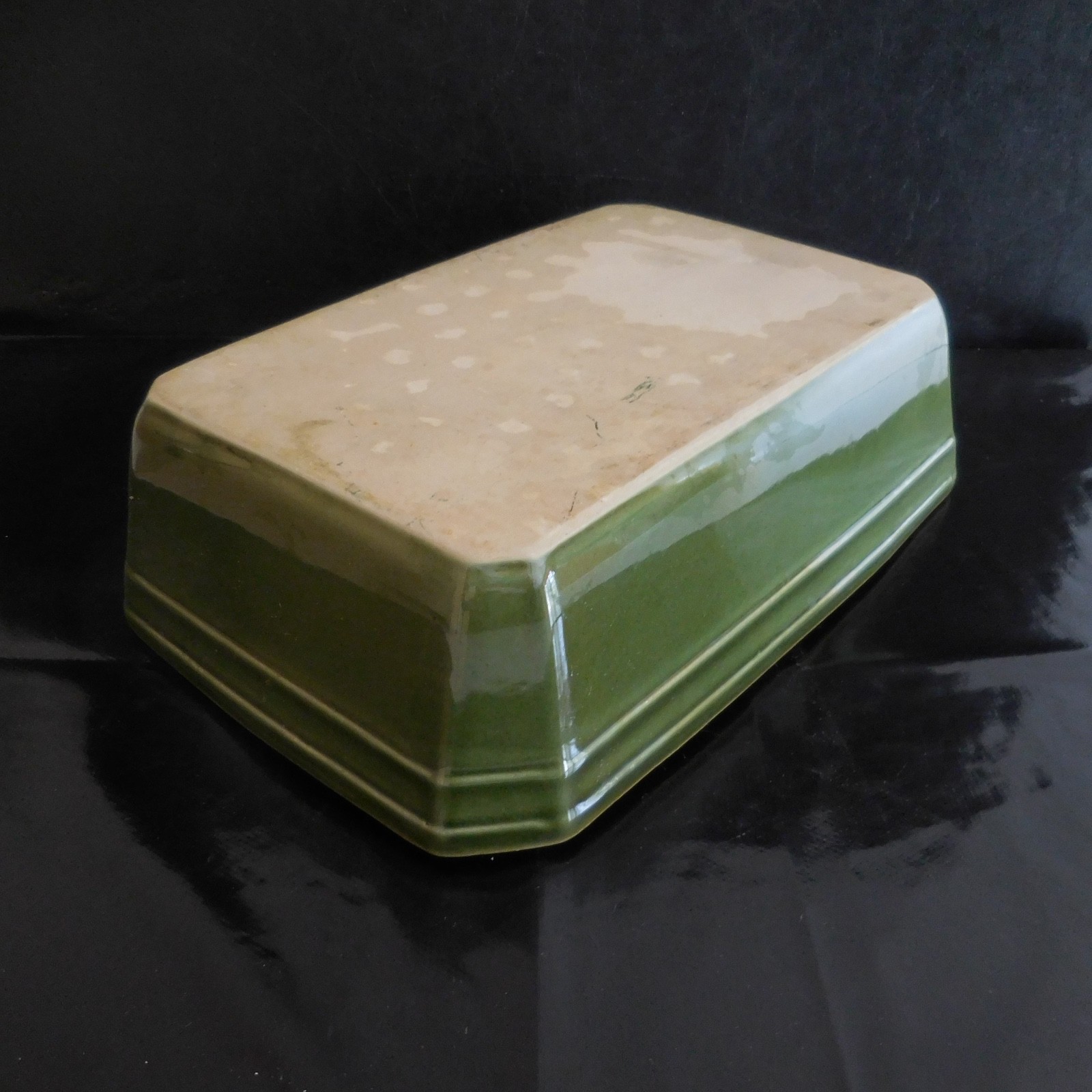 Art Deco Design Rectangular Faience Ceramic Oven Platter France 20thC N3055