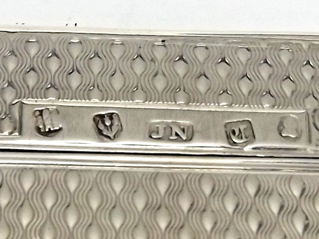 VICTORIAN SCOTTISH STERLING SILVER CHEROOT CASE, JAMES NASMYTH, EDINBURGH 1834