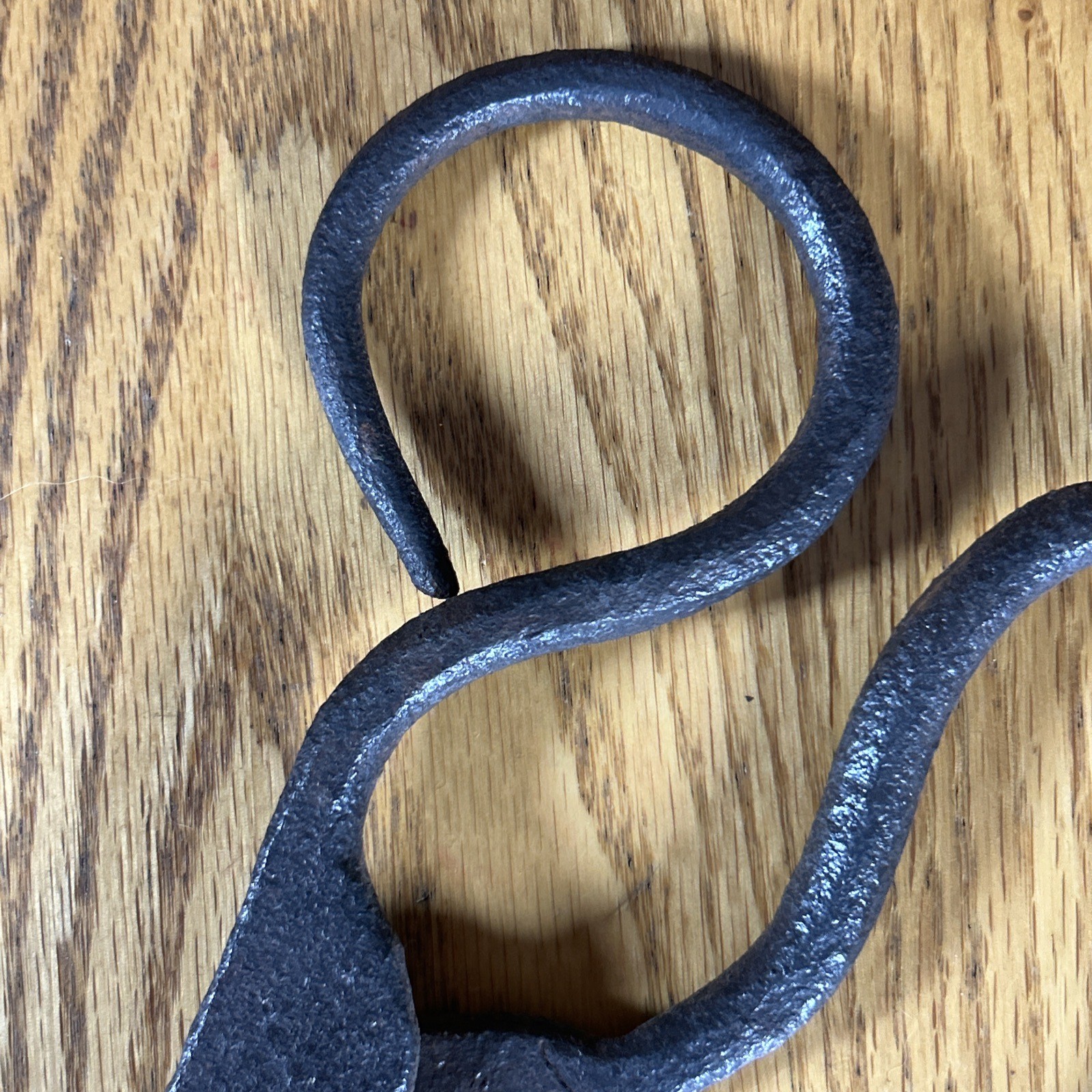 Antique Hand Forged Blacksmith Shears Iron Scissors 12.75″ Long 1800s Ironwork
