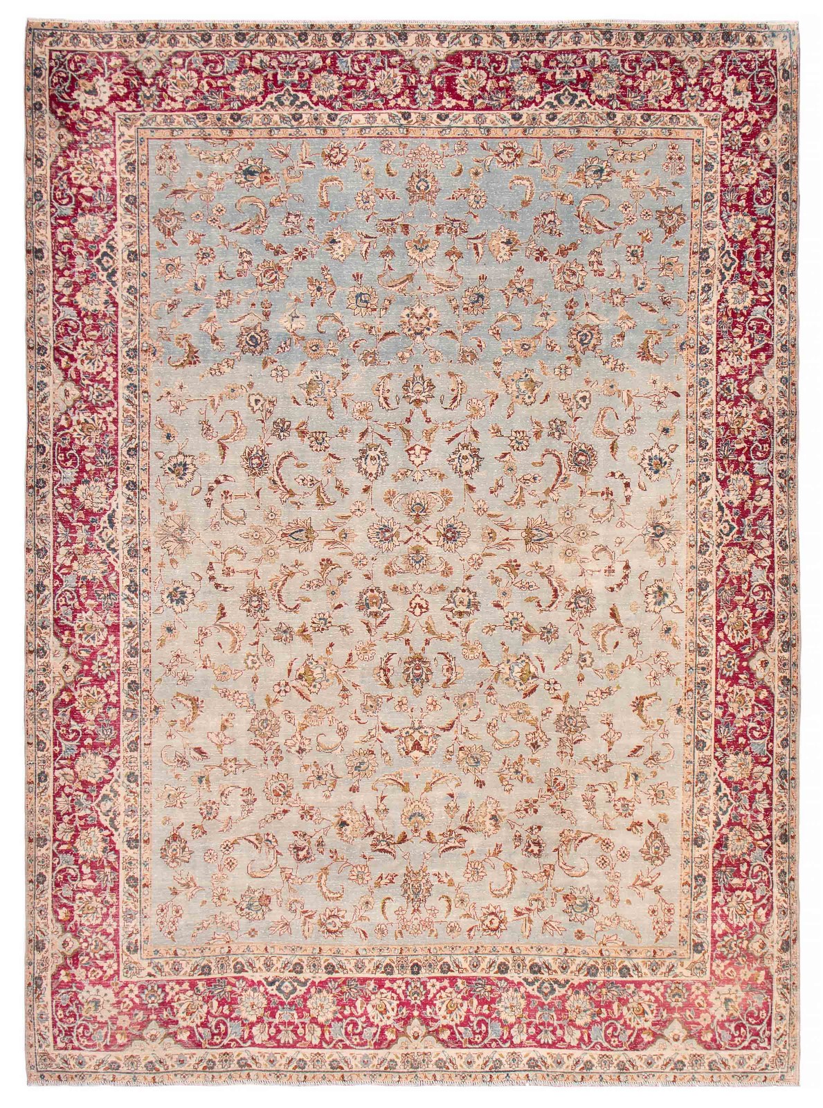 Vintage Traditional Hand-Knotted Area Rug 9’10” x 13’3″ Oriental Wool Carpet