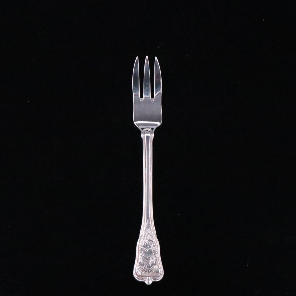 A. Michelsen. Sterling Silver Pastry Fork – Rosenborg