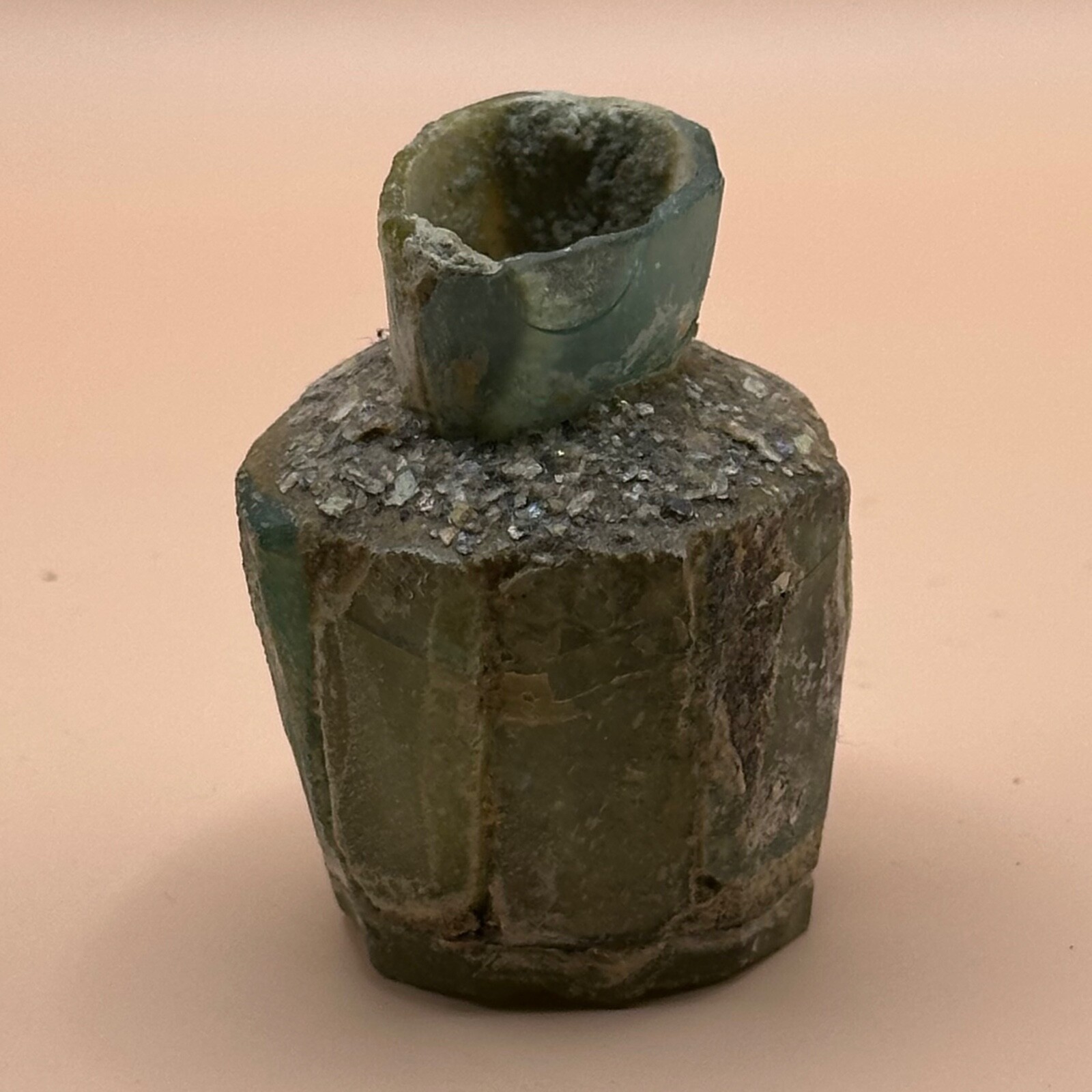 LOVELY ANCIENT ROMAN MEDICINE GLASS BOTTLE IN GOOD CONDITION