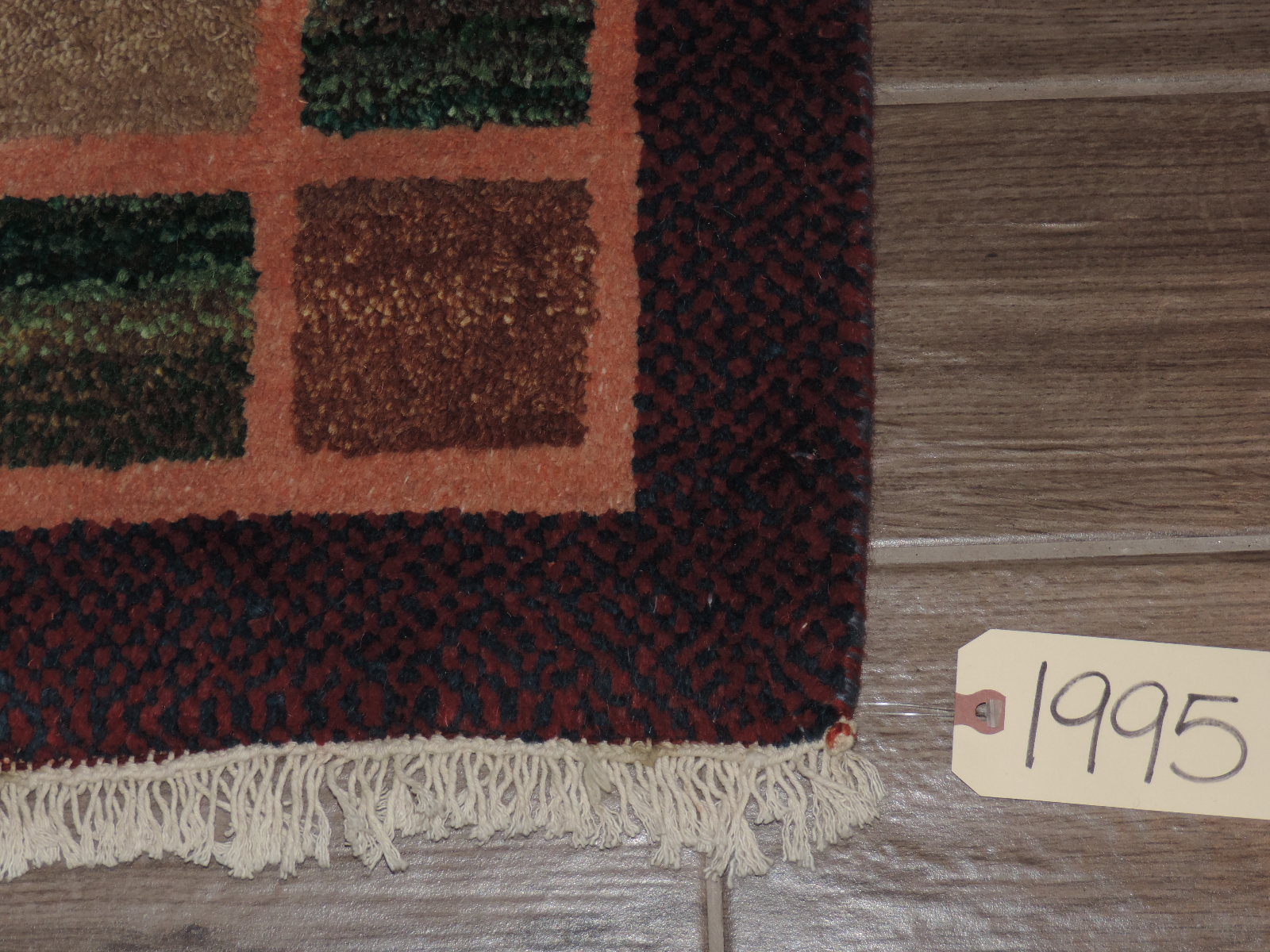 2x3ft. Handmade Thick Afghan Gabbeh Wool Rug