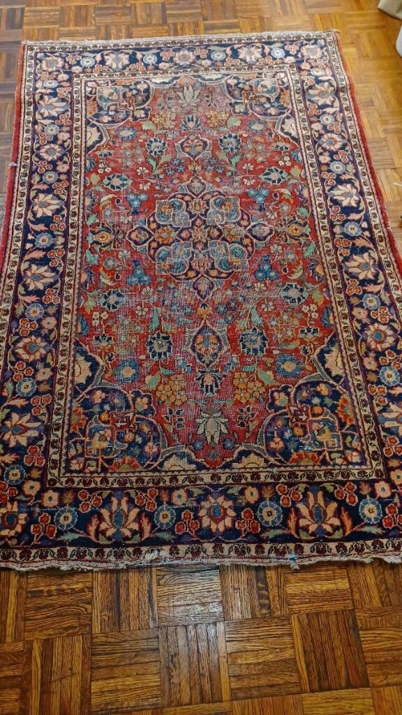 Tah-brriz rug, ca 1920; 4’4” x 6’ 10”