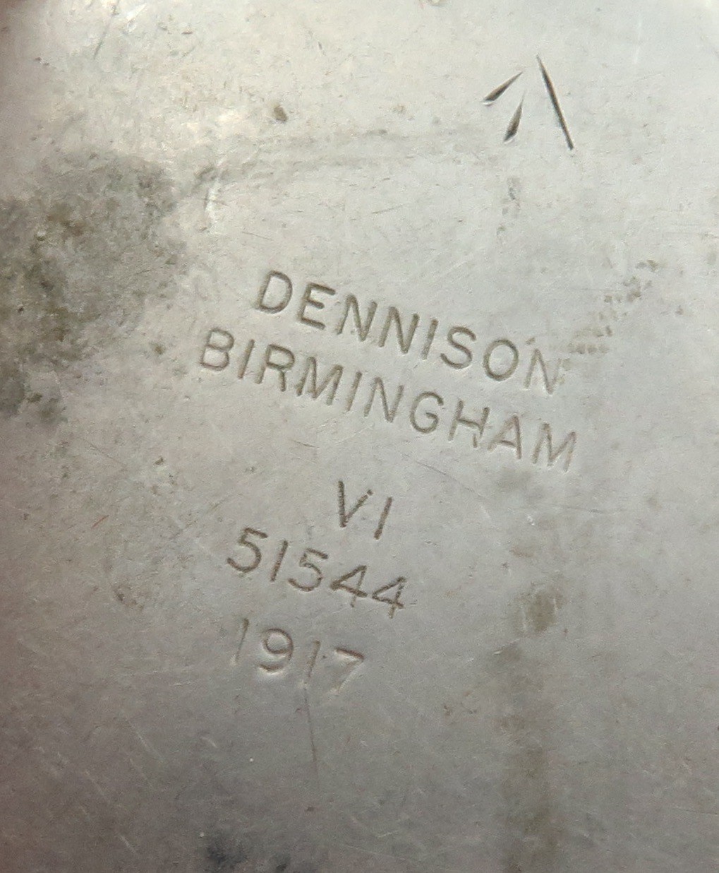 WW1 1917 British Military Broadarrow Mark VI 51544 Dennison Compass.