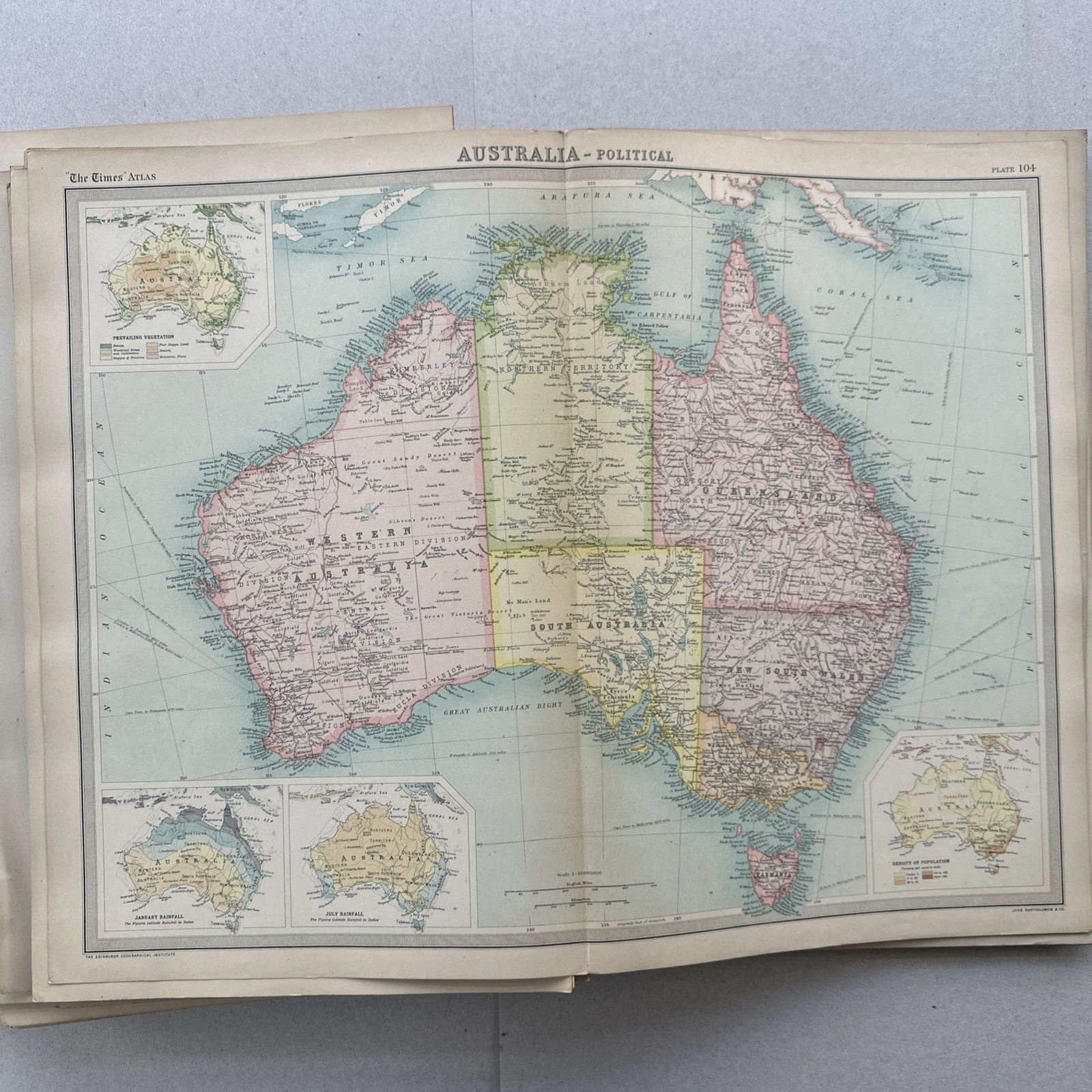 1922 The TIMES Survey Atlas of the World 112 maps Selfridge Edn Pre War (M)