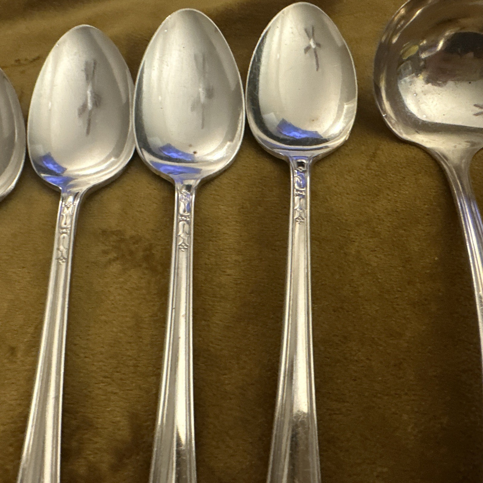 Serving Spoons Ladles + Iced WM A Rogers Oneida Croydon Mary Lee Silverplate