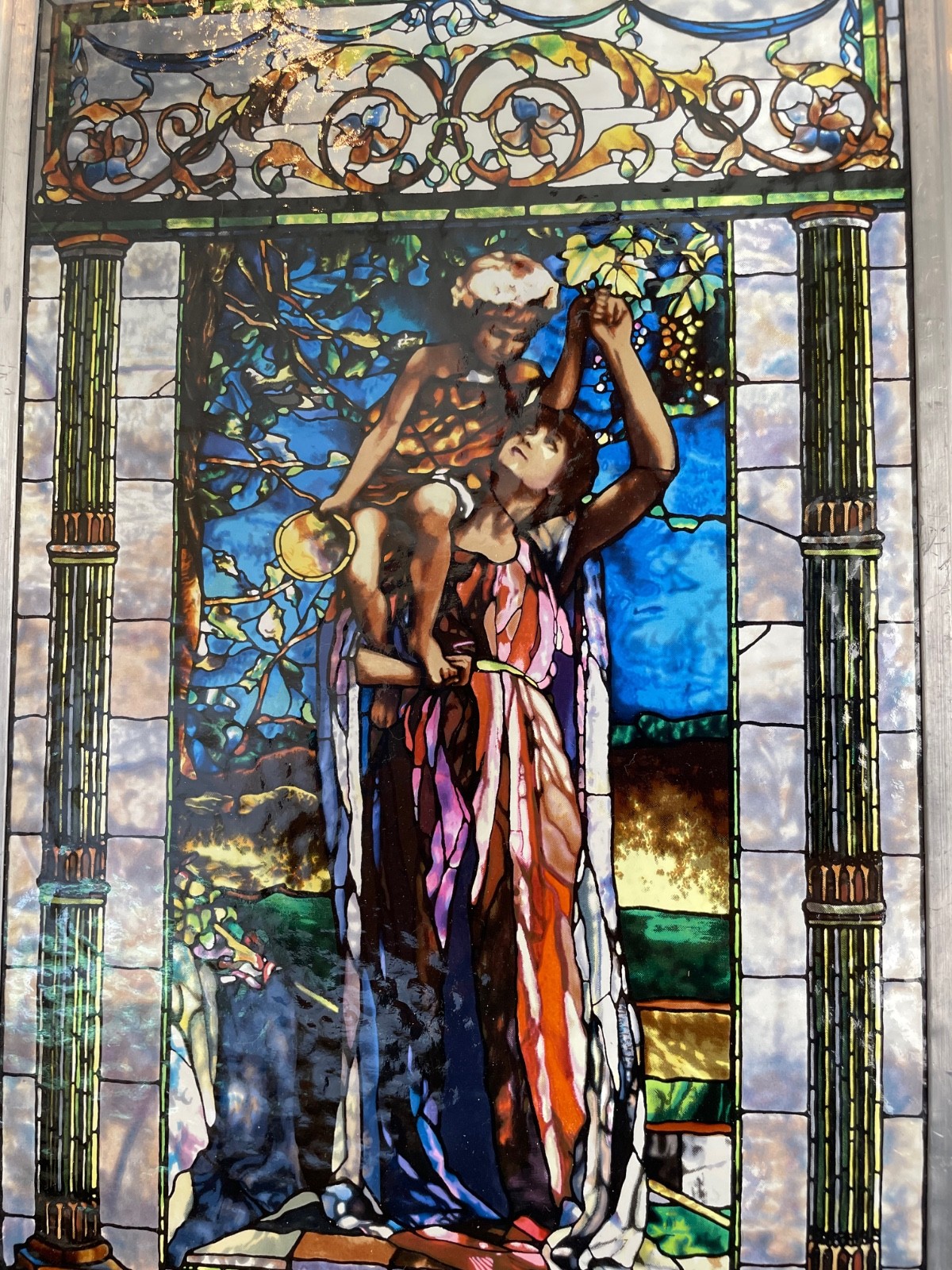 Glass Masters – John LaFarge ‘The Infant Bacchus 1885’ – Window Panel