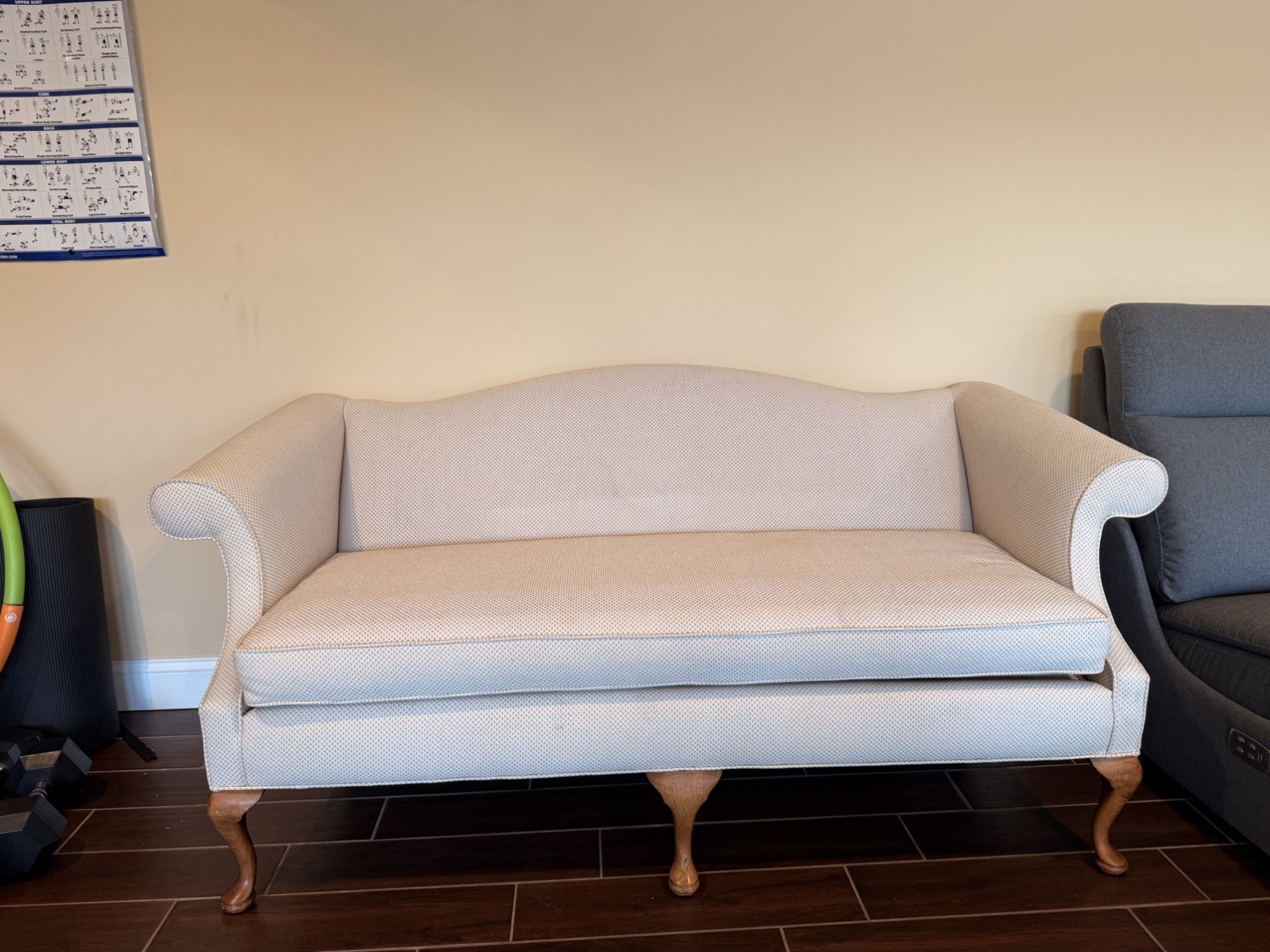 ANTIQUE 1800S AMERICAN EMPIRE SETTEE SOFA COUCH—PICK UP ONLY—