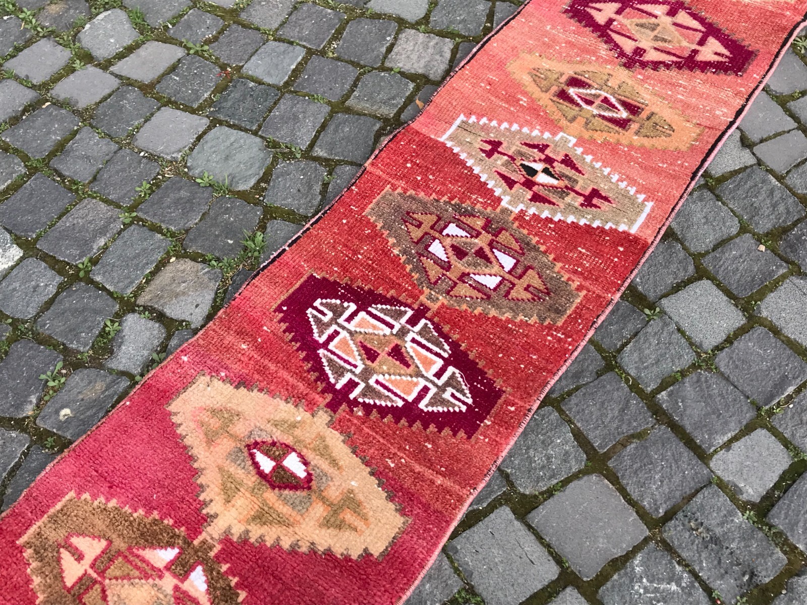 Turkish Antique rug Bohemian Area rug Oushak rug Vintage Rug Handmade Wool rug