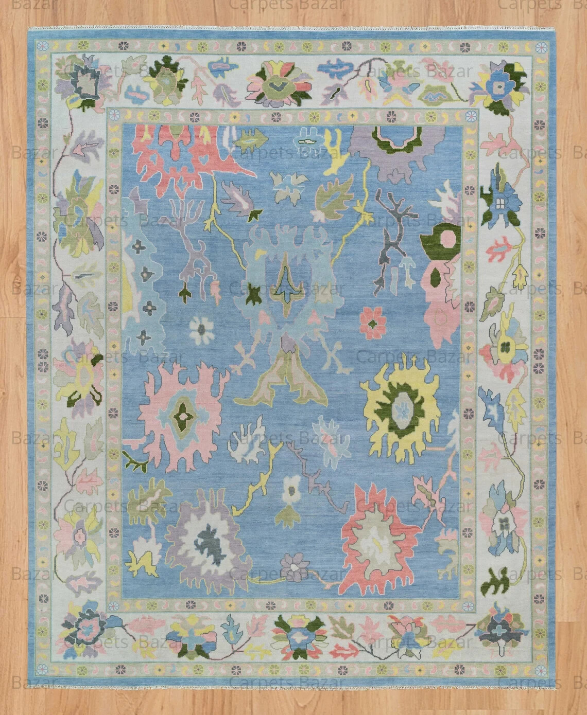 8X10 New Oushak Rug Contemporary Runner Living Room Area Rug All Size available