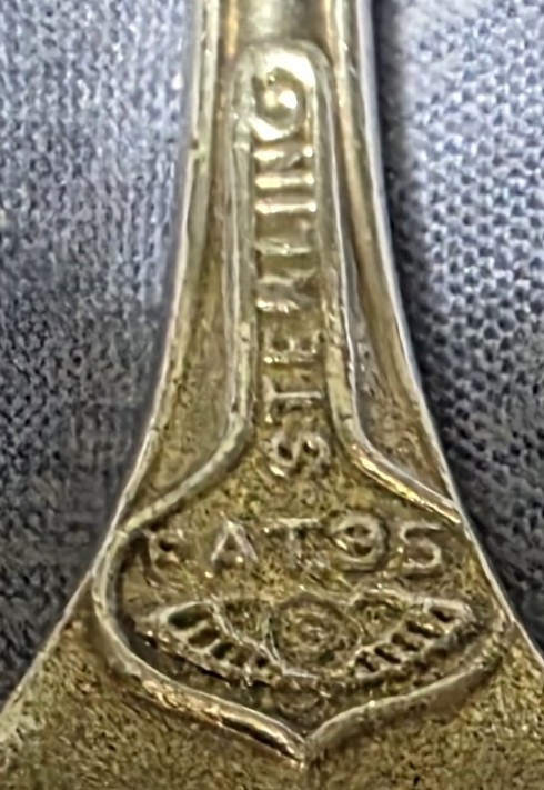 Rare Maintenon Sterling Silver Ice Cream Fork George W Shiebler Co.
