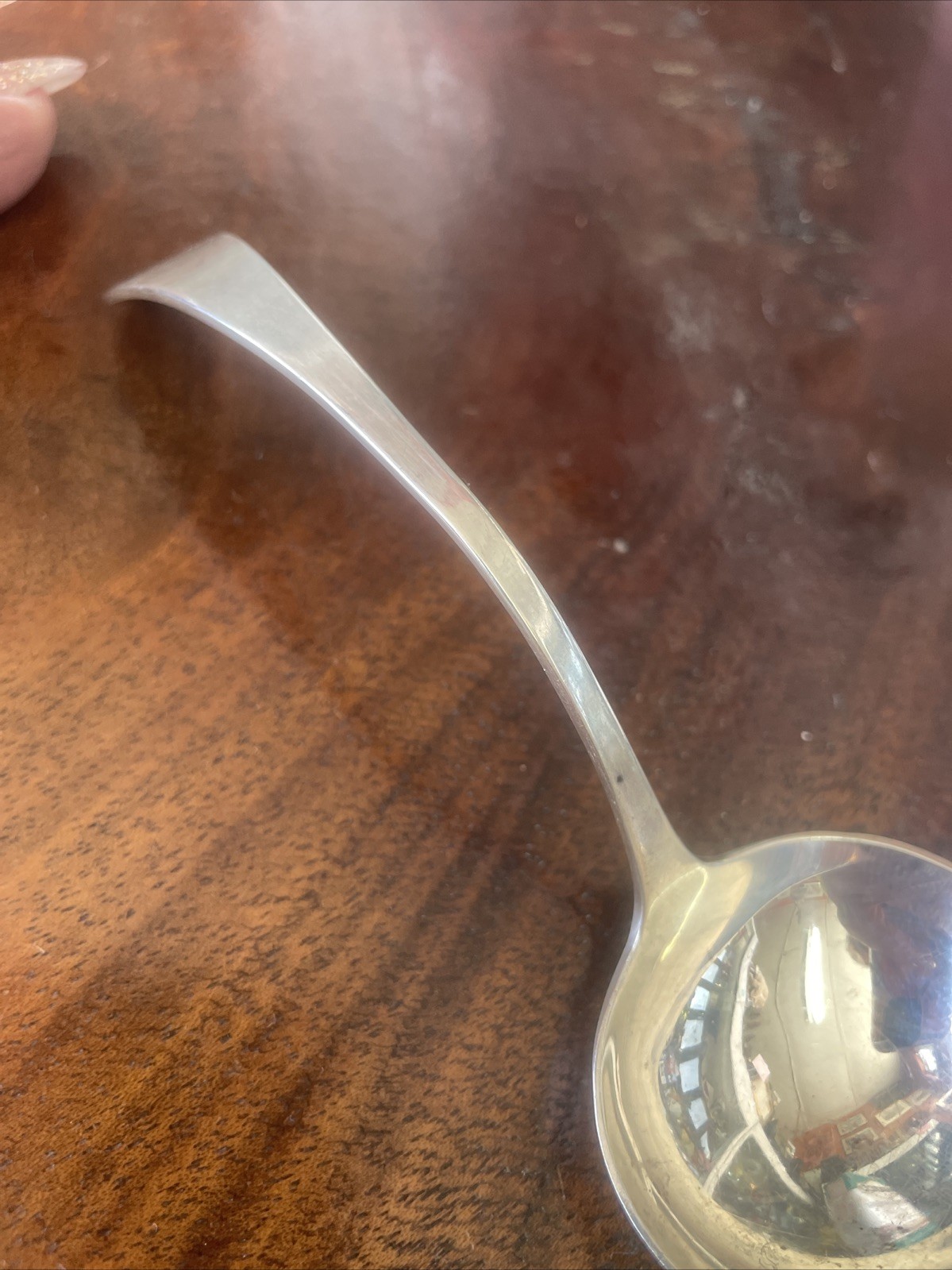 Antique Sterling Silver Cream Ladel Frank M Whiting