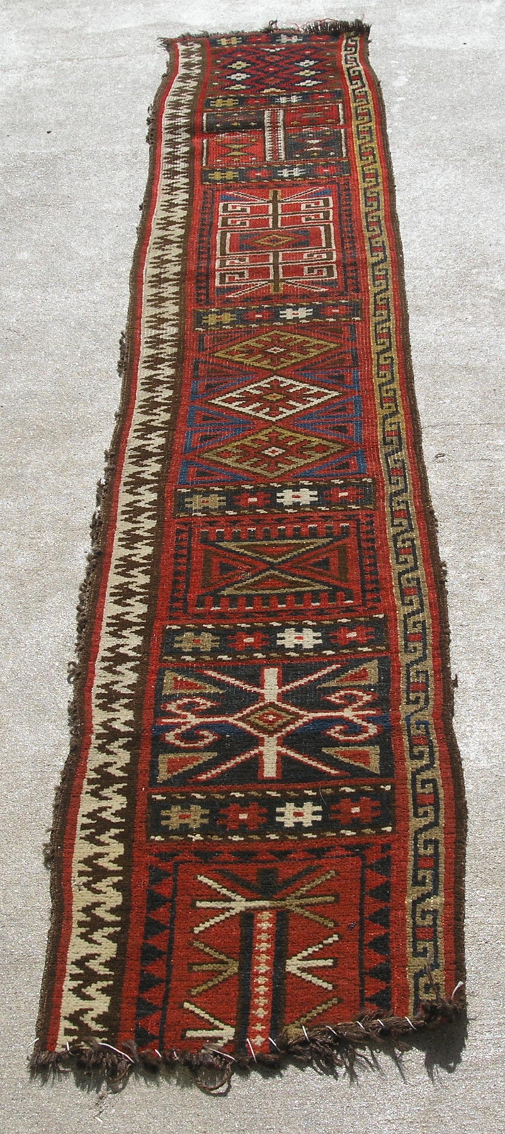 Antique Turkoman / Turkaman / Turkman Piled Tentband Tent Band Fragment 16×81″