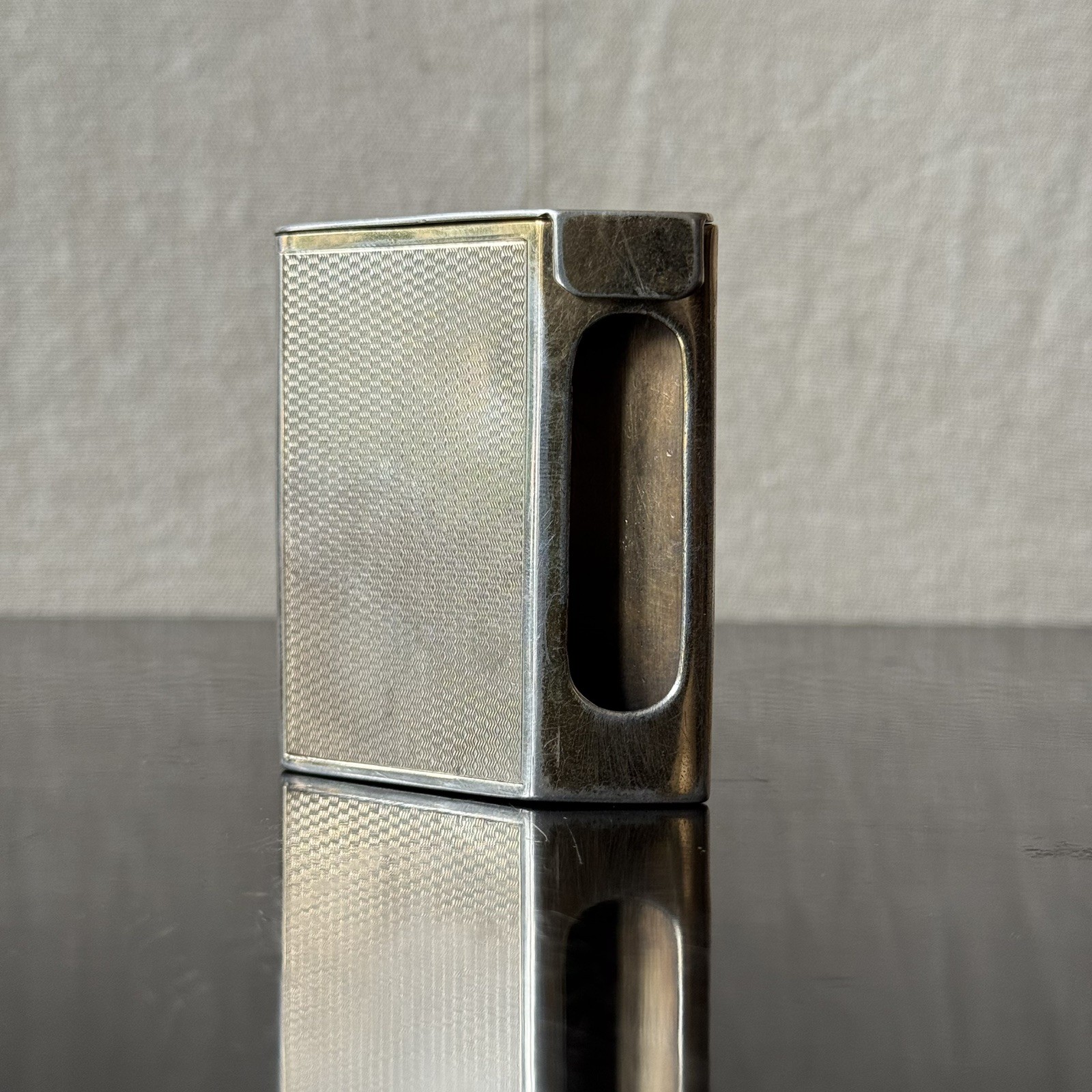 Antique Art Deco Sterling Silver Gentleman’s Matchbox Holder, Asprey London 1922