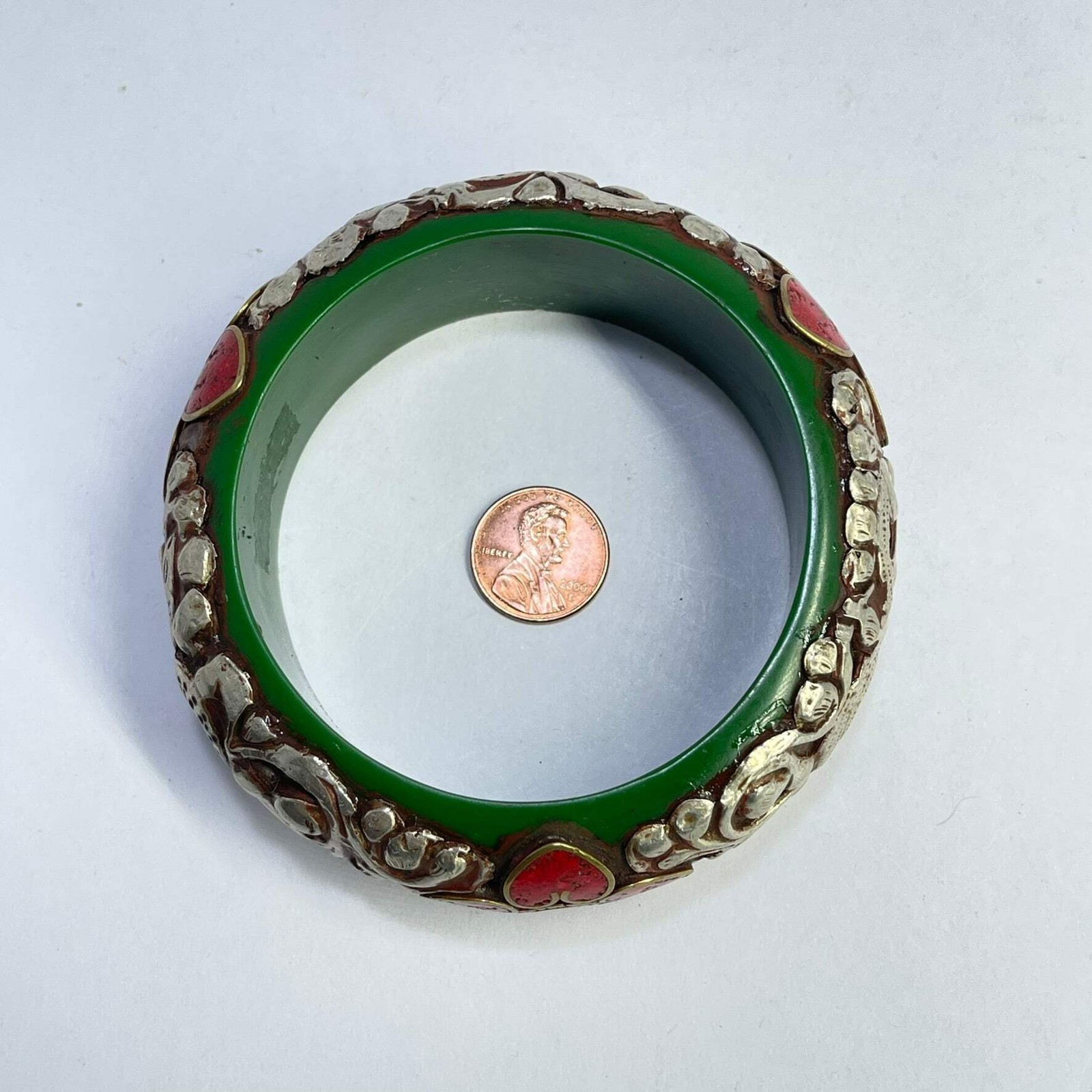 Tibetan Bangle Repoussé Bracelet