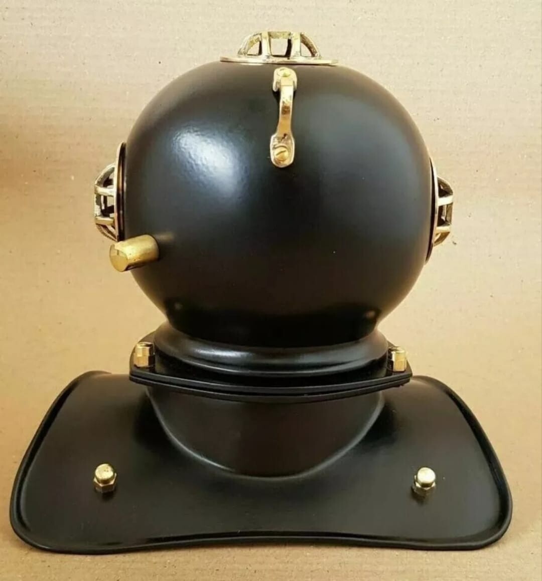 Black Diving helmet clock Style US Navy diving Deep Sea Clock Diving Scuba Dive