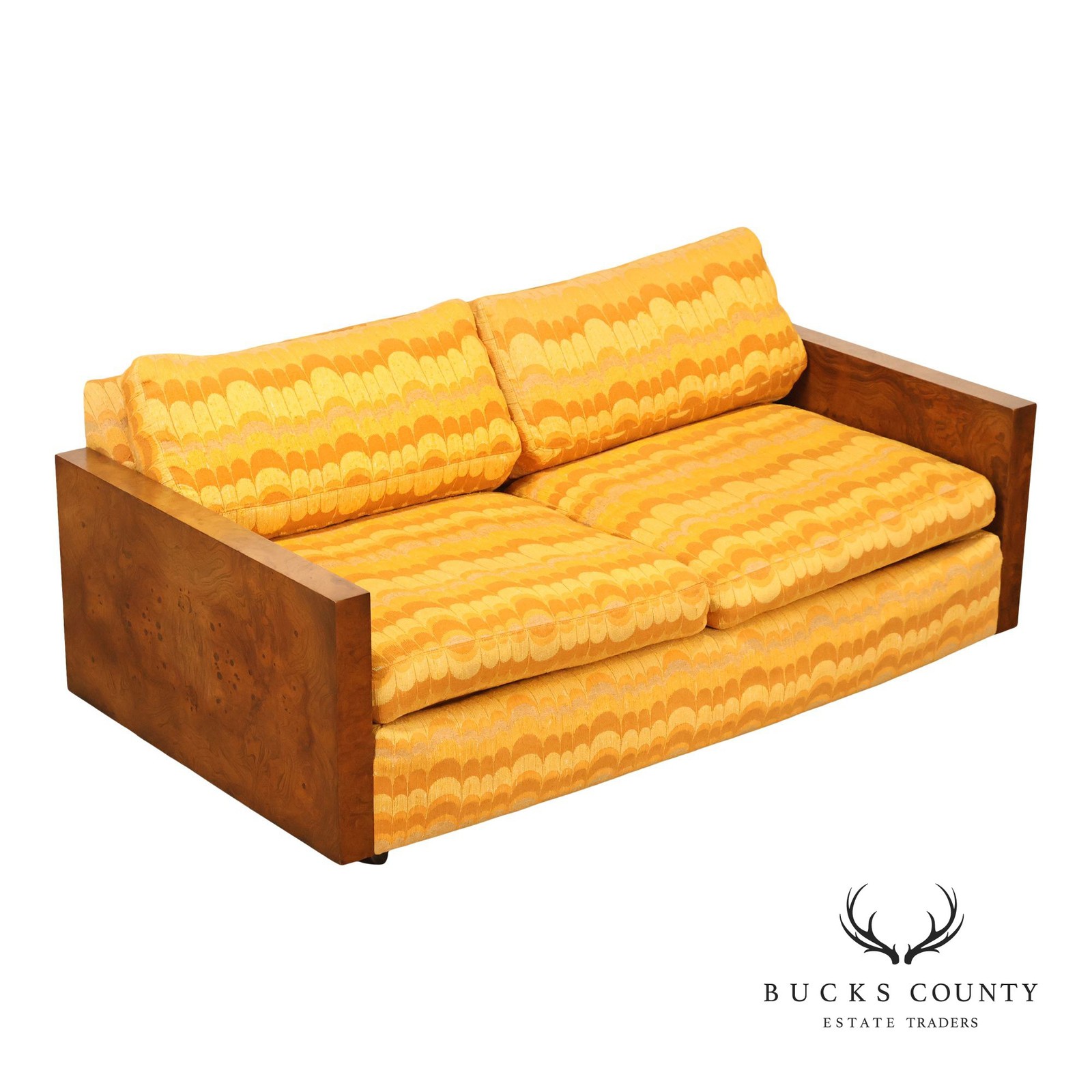 Milo Baughman For Thayer Coggin Mid Century Modern Two Seat Sofa Loveseat