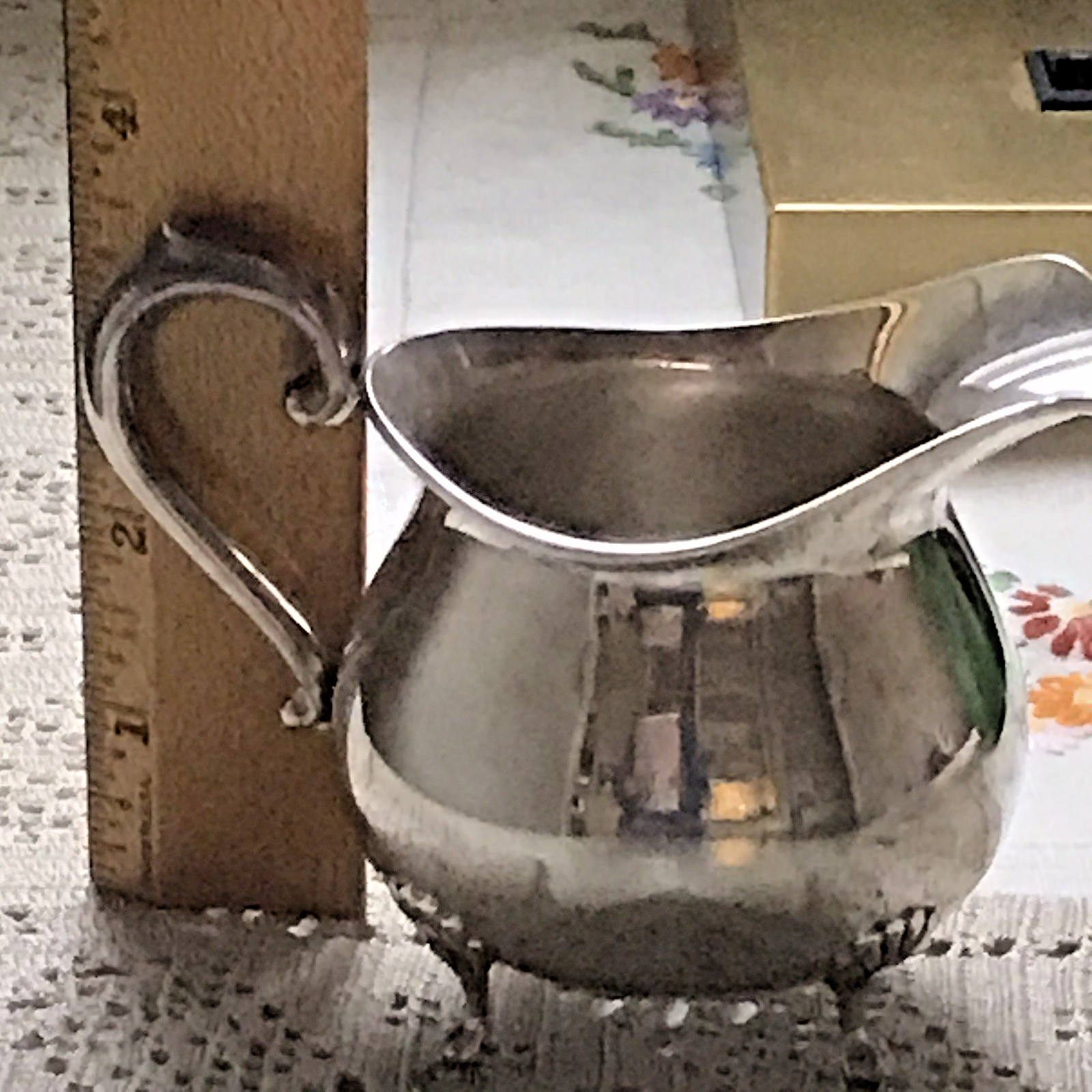 Solid Sterling Silver 106 grams PREISNER Footed Creamer #57 For Use or Scrap