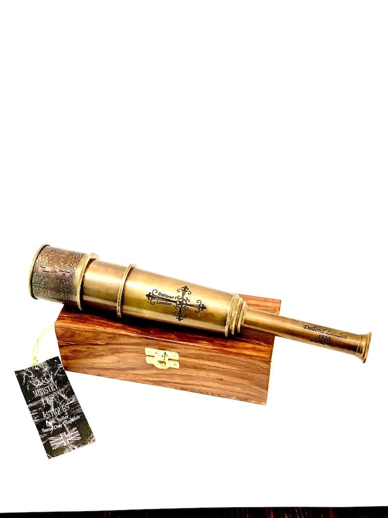 Vintage Telescope Antique 46.5 CM Hand Extending Naval Dollond London Victorian