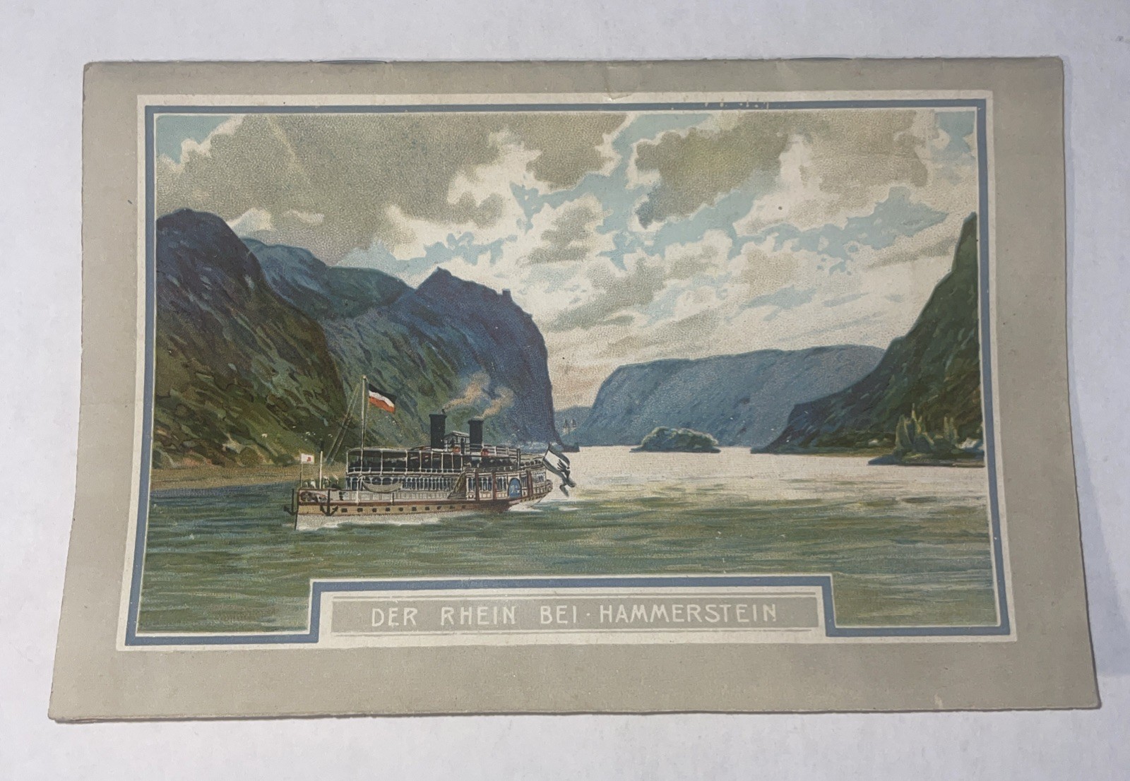 Antique Steamship Travel Guide W Map Germany Summer 1904