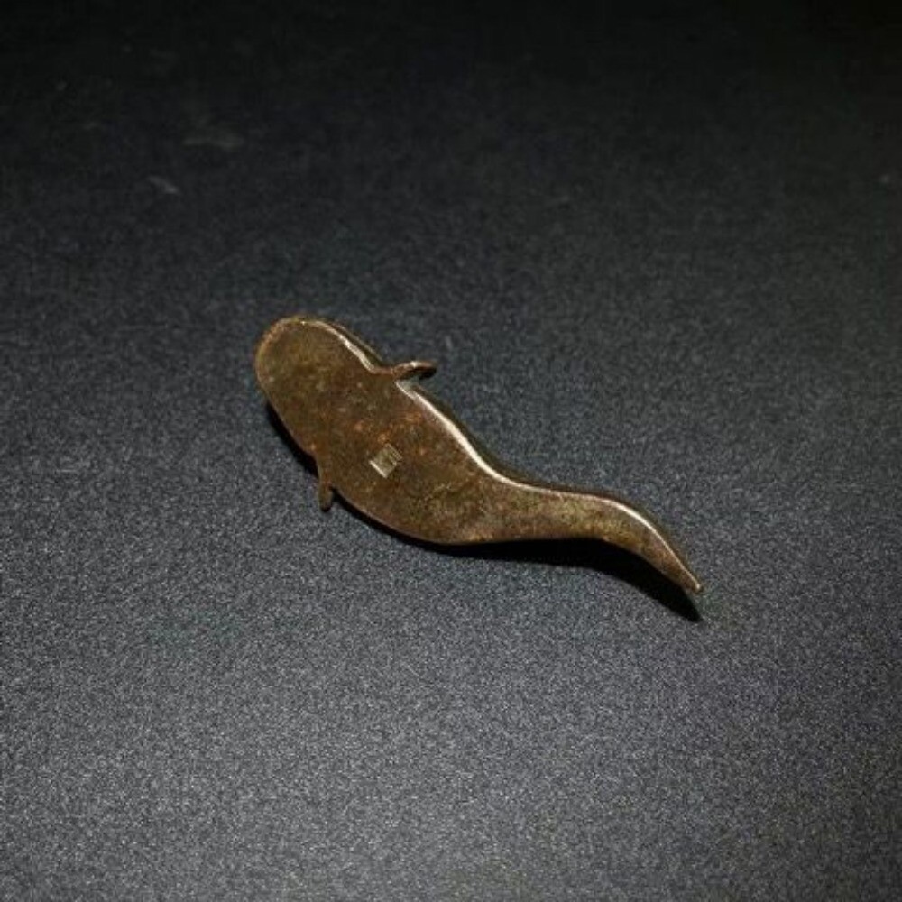Copper Catfish Tea Pet Handmade Japanese Creative Tea Table Decor Accessory