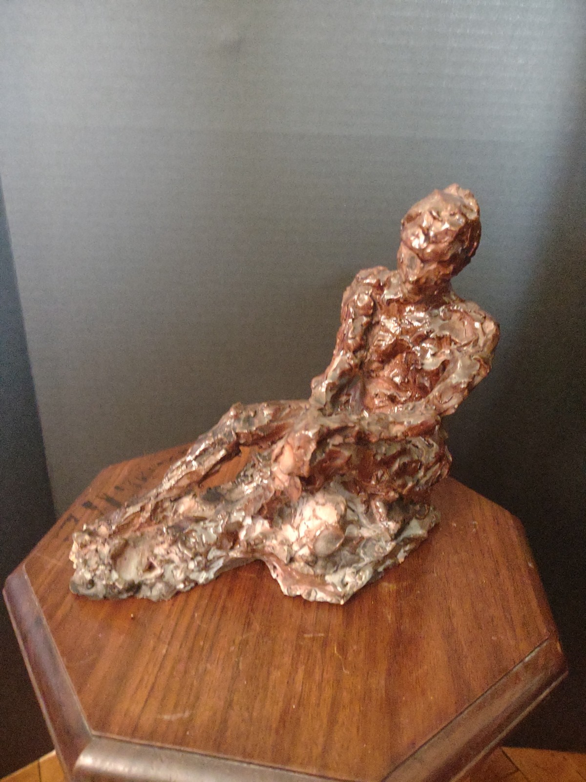 Brutalist Mcm Clay Sewer Tile Nude Lady Naive Primitive Folk Outsider 8×9″
