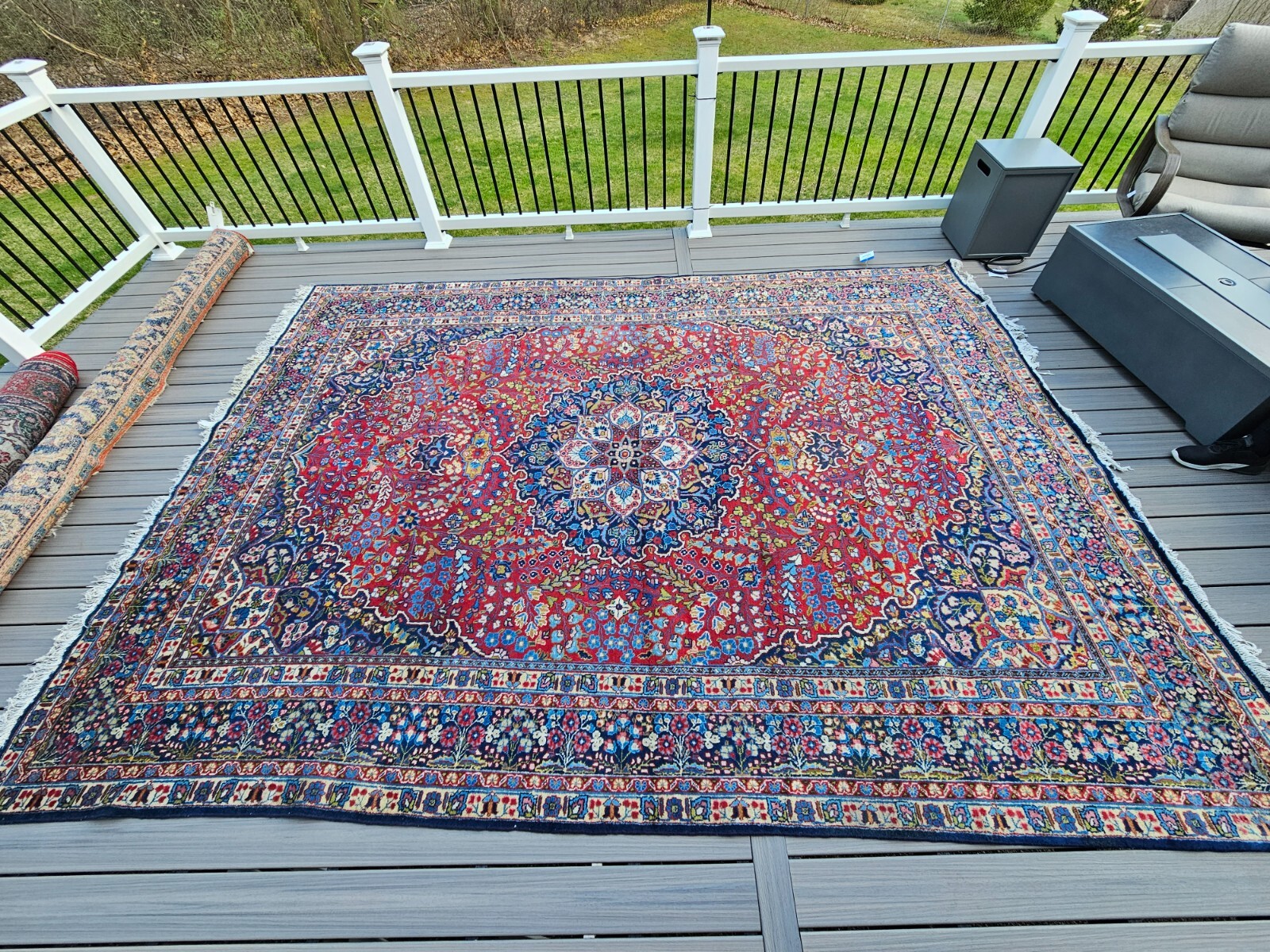 Antique Tabrizz rug over 100 years old Handmade 12.10″x9.2′ (With Certificate)