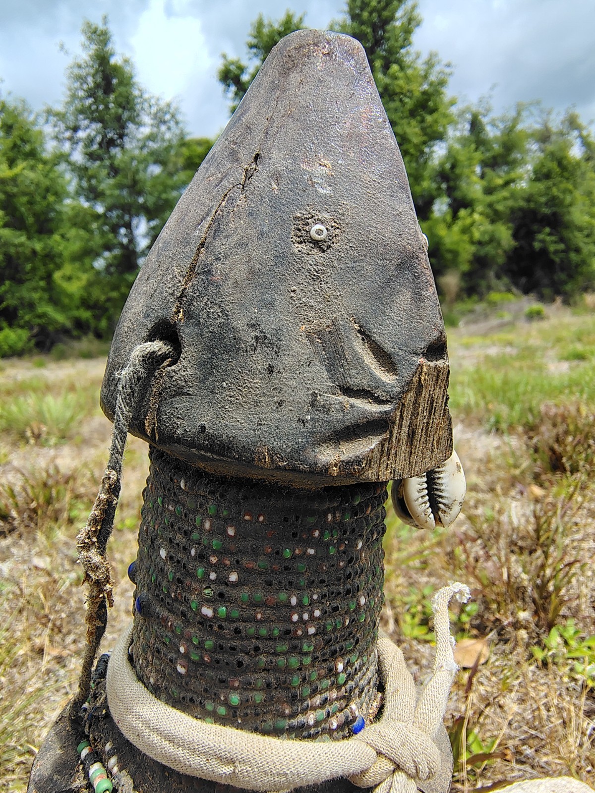 Fali Phallic Fertility Doll on Base Cameroon