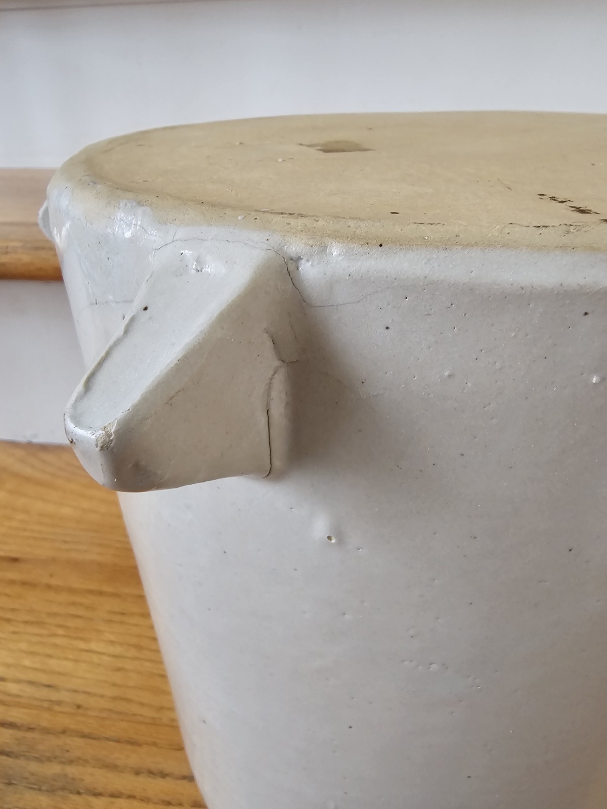 Red Wing Stoneware Crock Eureka Feeder Chicken Poultry Ski Oval 2 Gallon
