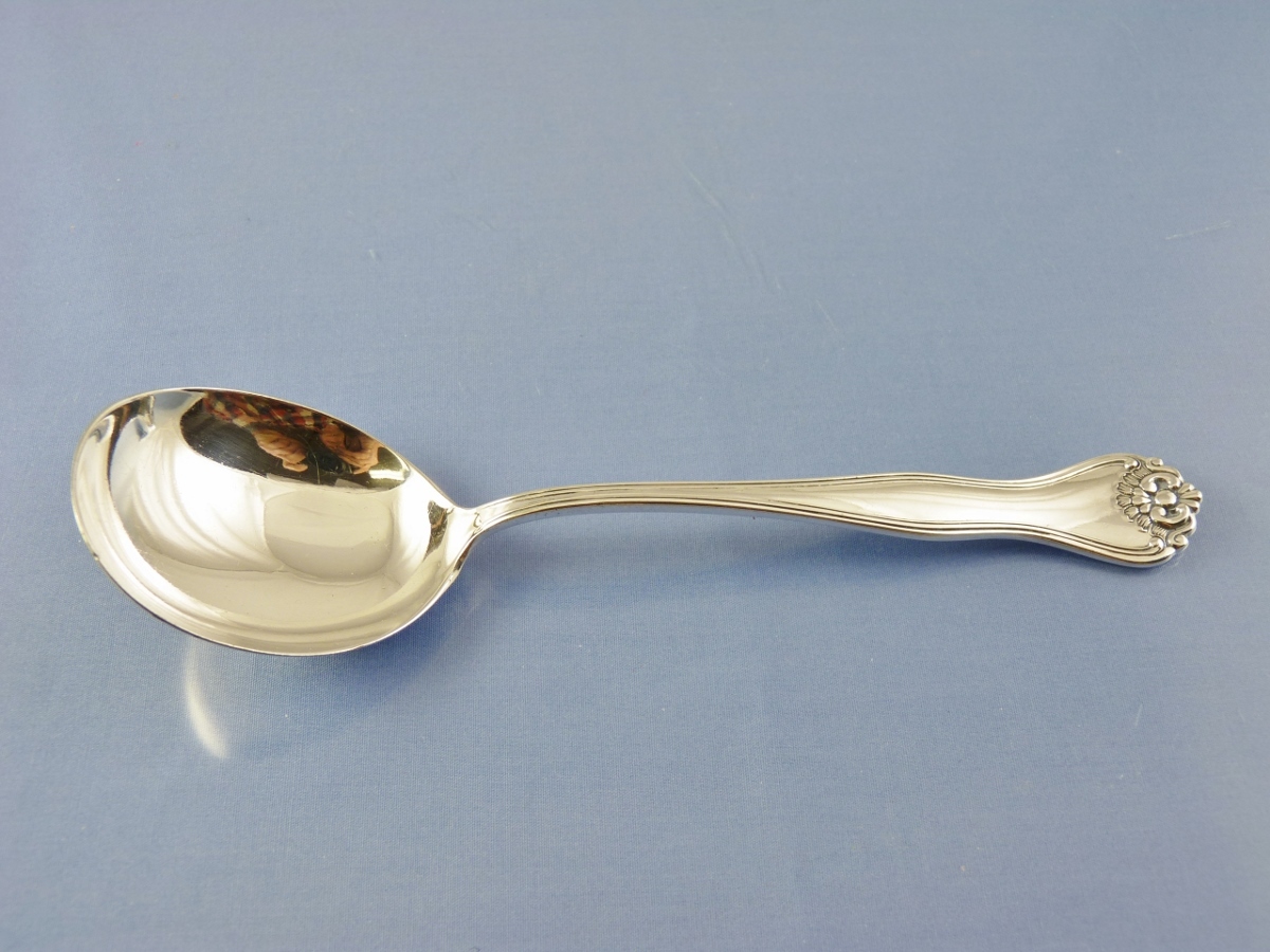 VERDI 1904 GUMBO SOUP SPOON ROUND BY E H H SMITH SILVER CO