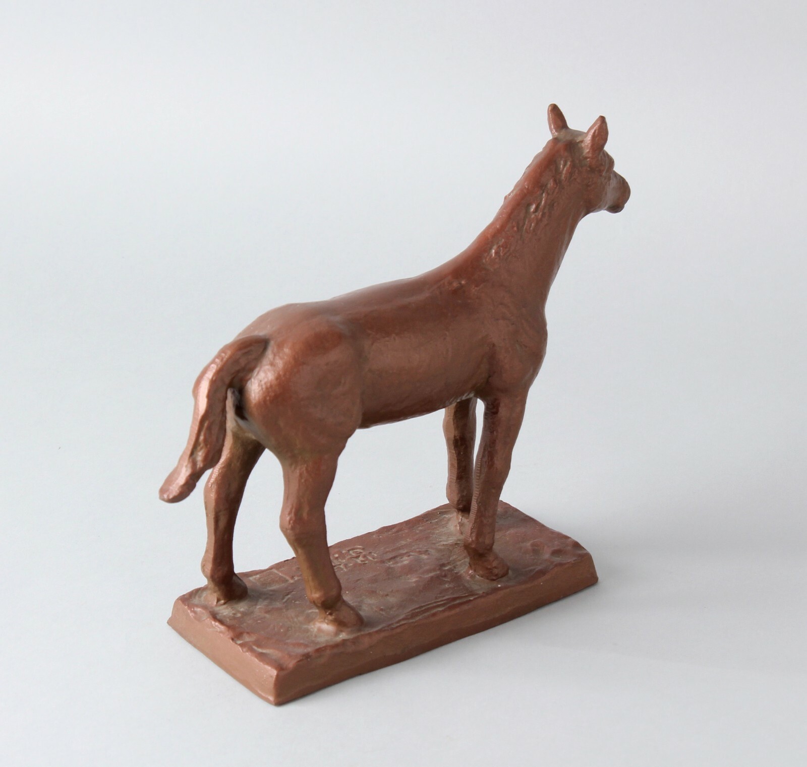 Horse iron sculpture object by a well known Japanese Metal artist FF3