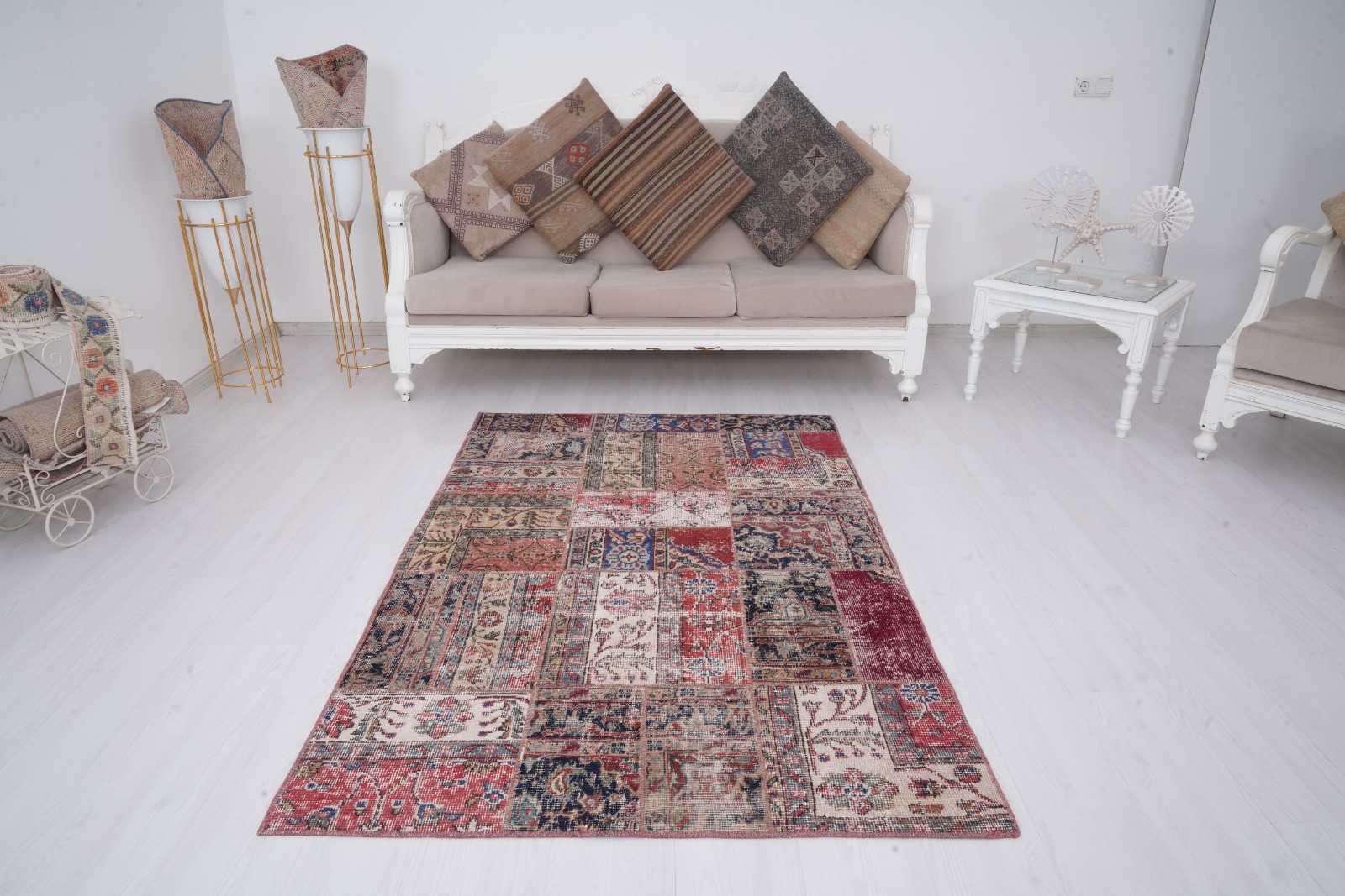 4×6 Turkish Rug Oushak Rug Vintage Rug Antique Area Rug Organic Rug 300