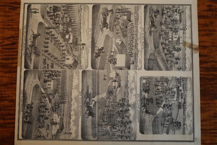 1873 EVERTS, BASKIN & STEWART ENGRAVING-RES OF W.C. BUTTS-ROCK COUNTY WI