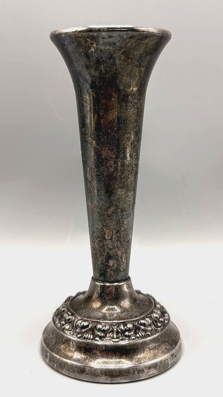 Vintage Ianthe Silver Plated Bud Vase — Trumpet Posy Vase England