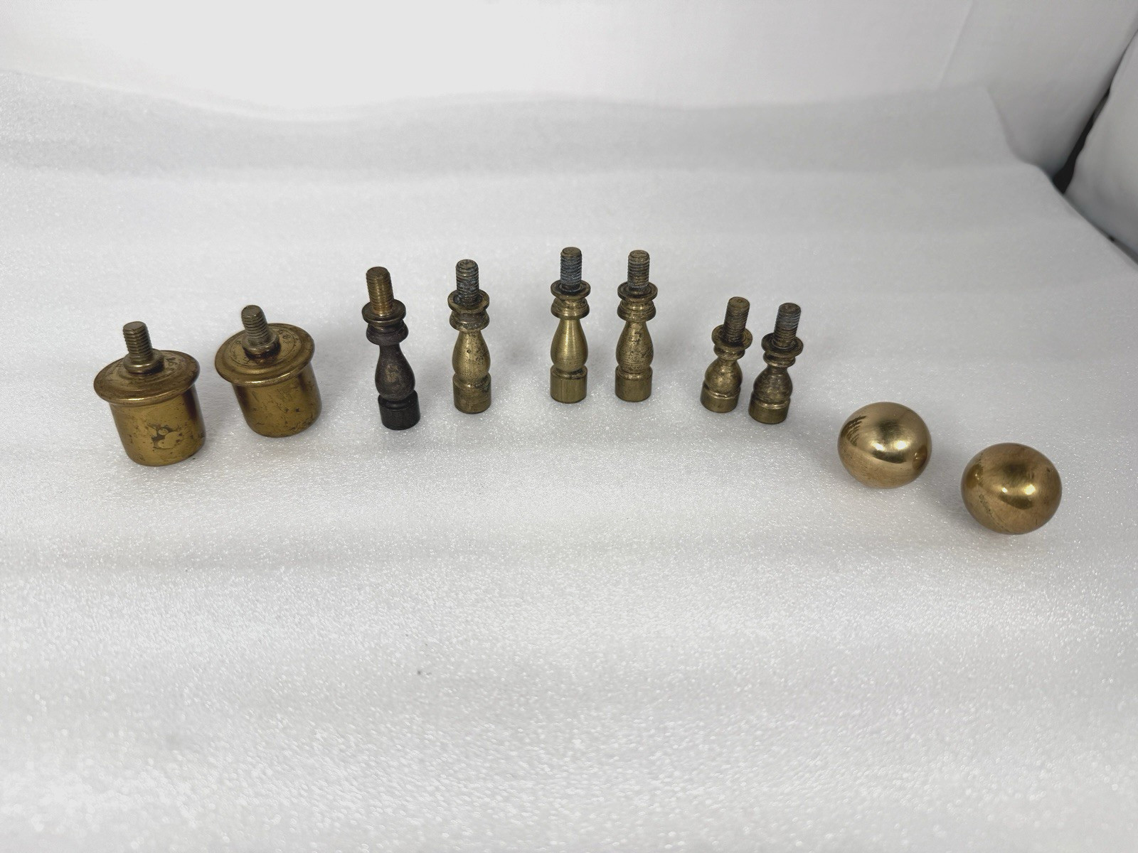Lot of Vintage Finial Toppers Some brass