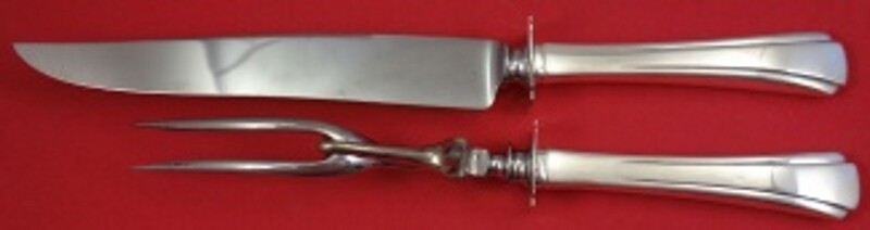 Debutante by Richard Dimes Sterling Silver Steak Carving Set 2-Piece 11 1/4″
