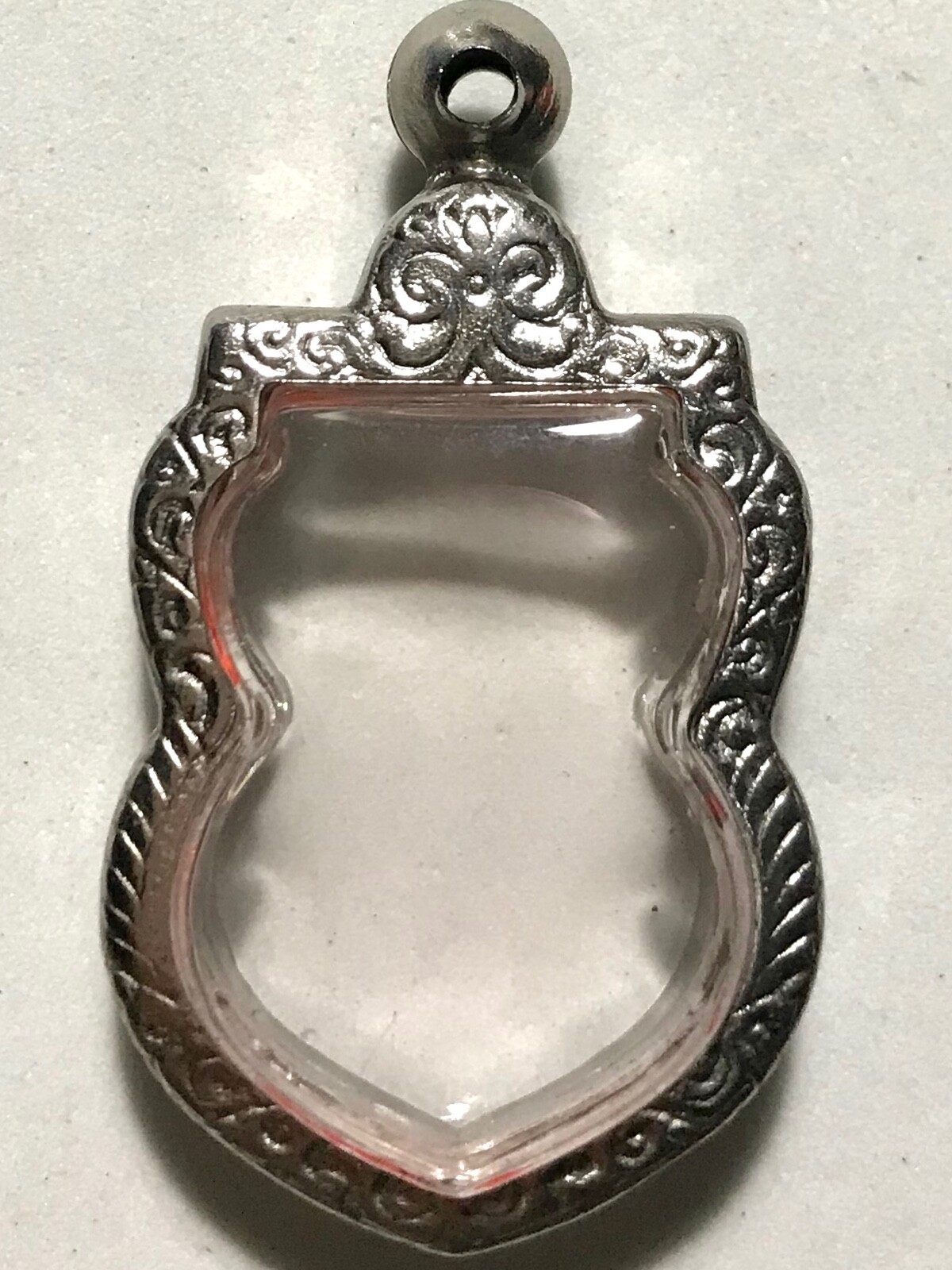 STAINLESS STEEL CASE/CASING AMULET PHRA LP THAI BUDDHA PENDANT C88 h3.8 w2.6 cm