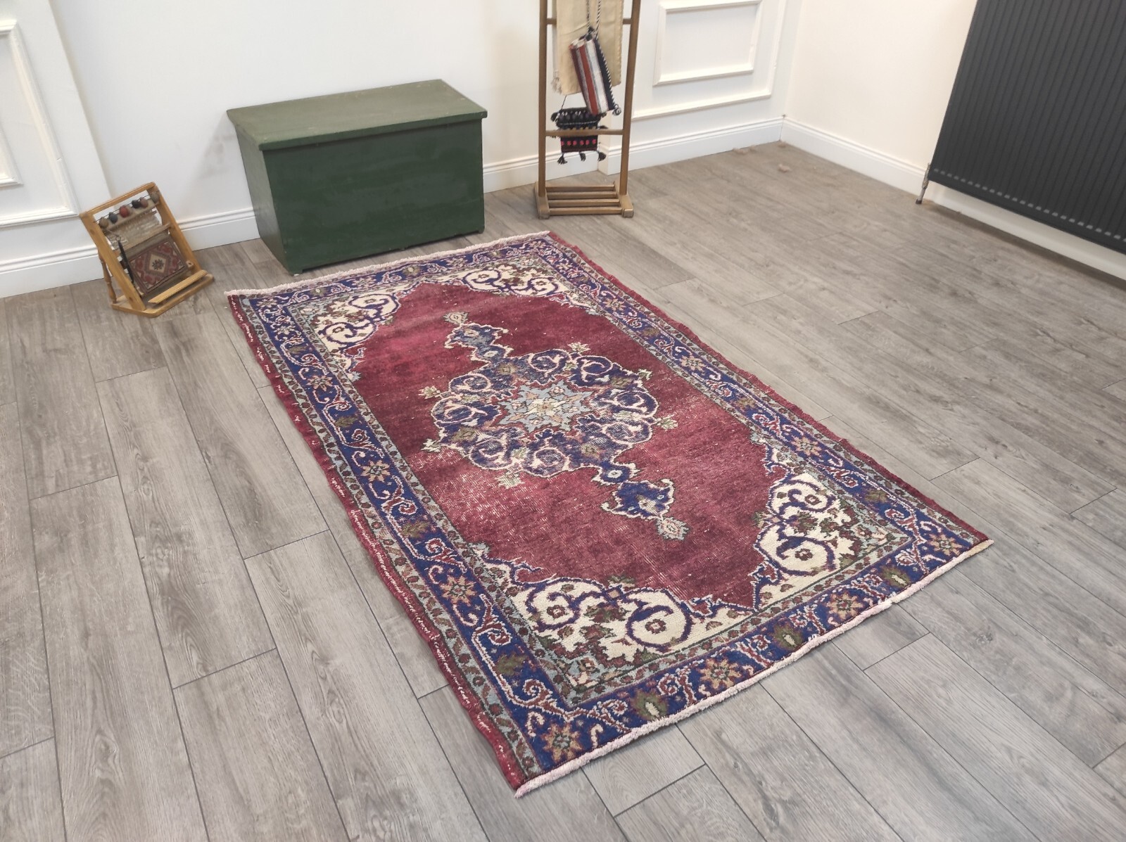Handamde Decorative Turkish Rug, 4.1 X 6.7 Ft, Large Anatolian Rug, Vintage Rug