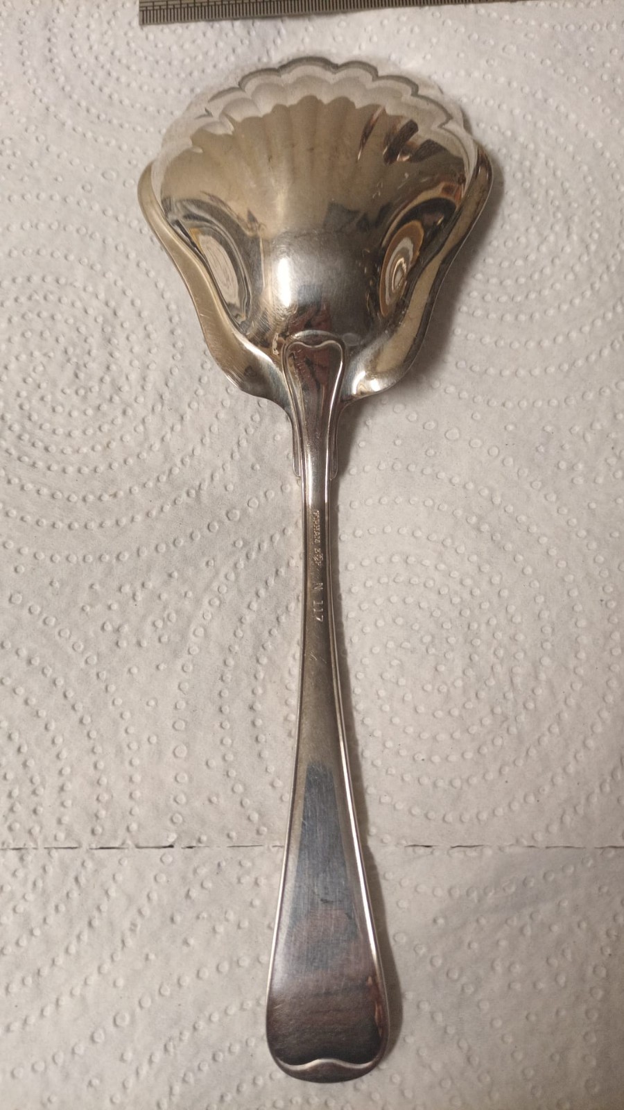 Gorham Italy Silverplate HERITAGE Shell Berry Casserole Serving Spoon