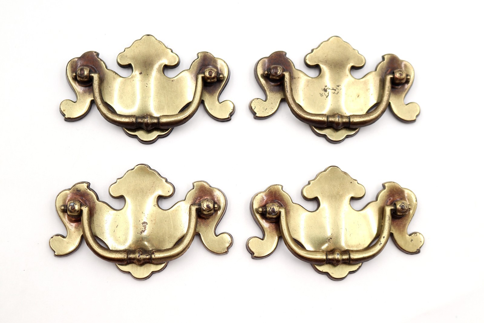Set of Vintage 4.25 in. Brass Chippendale Drawer Pulls