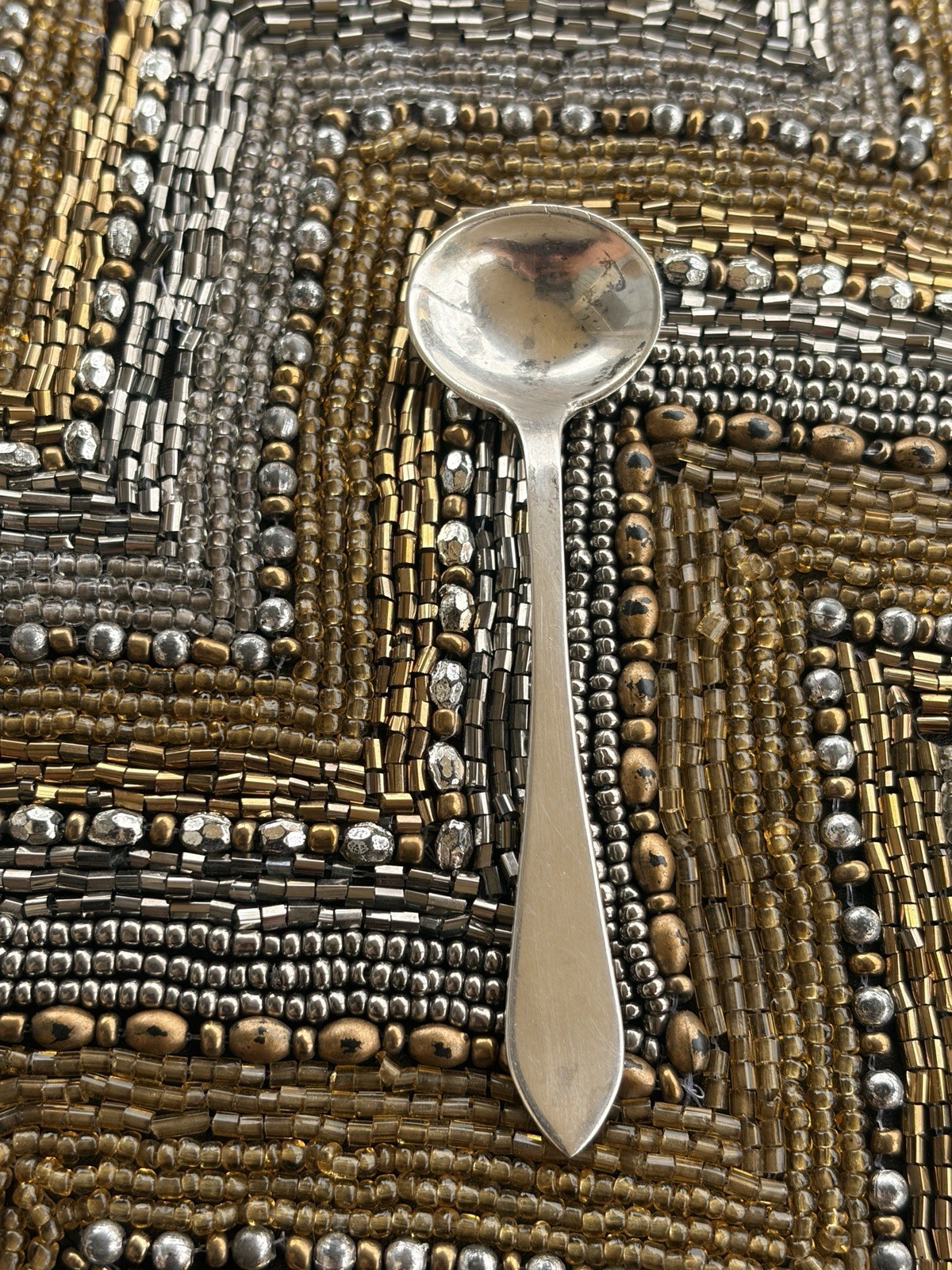 Vintage Cartier Sterling Silver Salt Spoon 1920s-1930s
