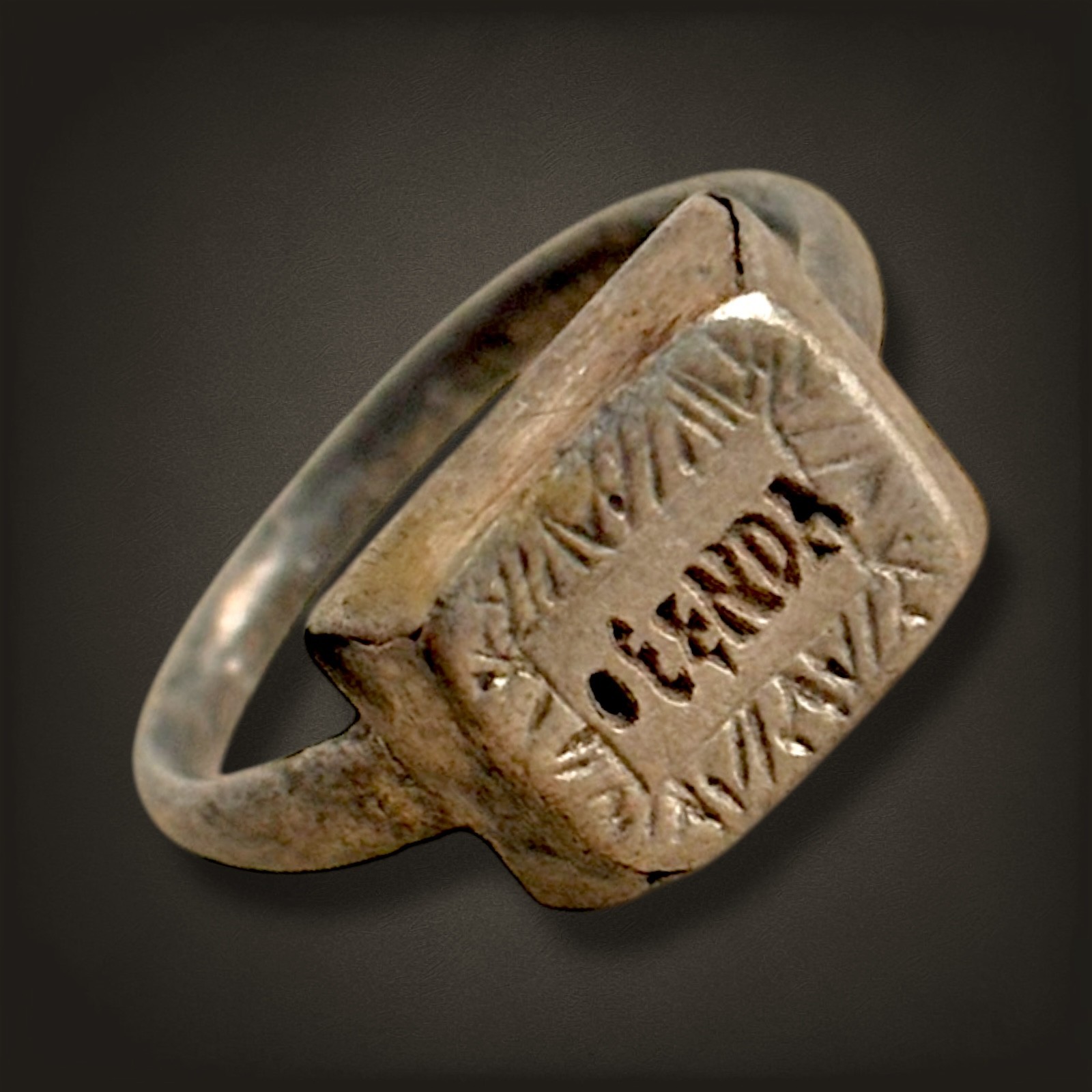 Byzantine Silver Ring, 6th-8th Century