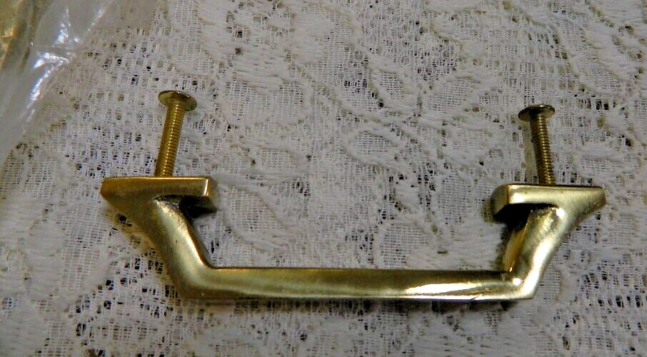 Vintage Brass 1970’s Amerock Drawer Cabinet Pull Handles 8/Set Waverly New/Old